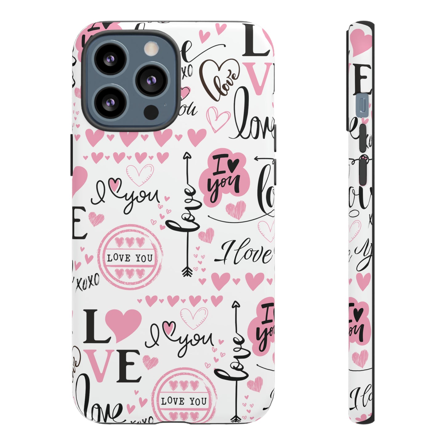 Valentine Love Pink Protective Phone Case for Iphone, Samsung and Google Devices