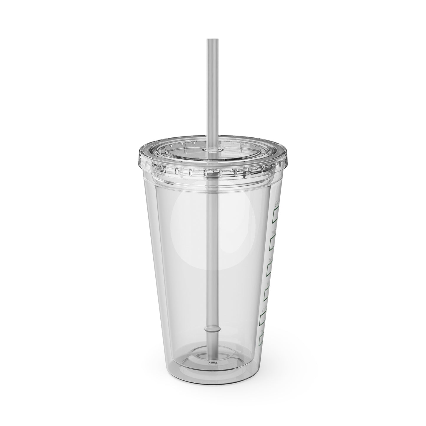 Volleyball Tumbler with Straw, 16oz