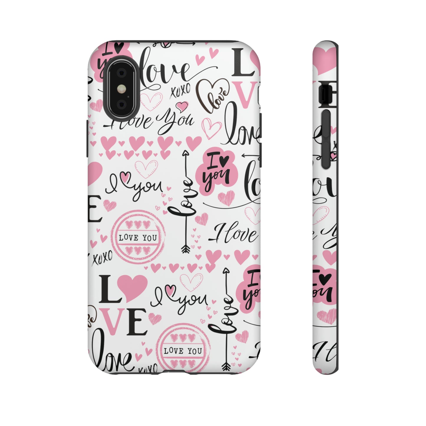 Valentine Love Pink Protective Phone Case for Iphone, Samsung and Google Devices