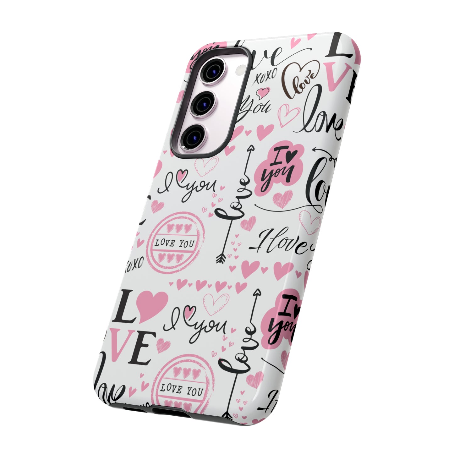 Valentine Love Pink Protective Phone Case for Iphone, Samsung and Google Devices