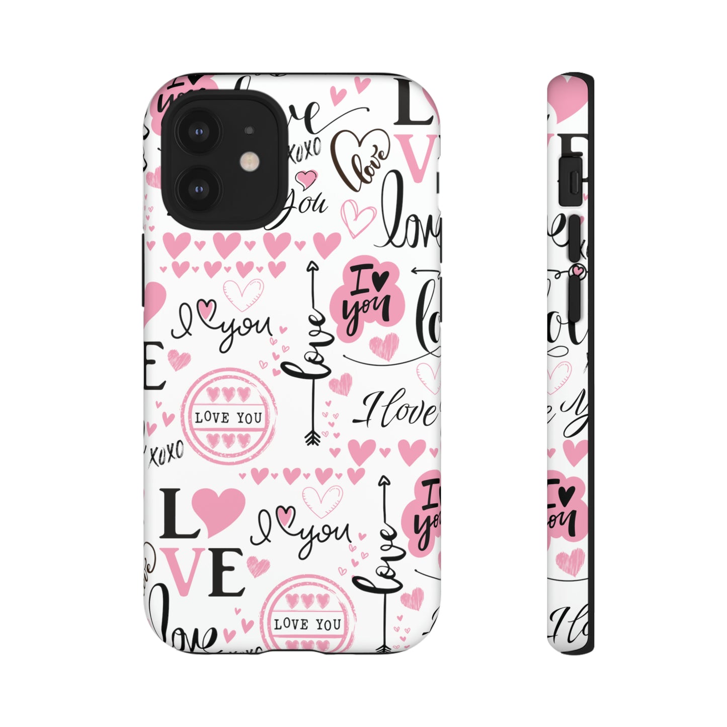 Valentine Love Pink Protective Phone Case for Iphone, Samsung and Google Devices