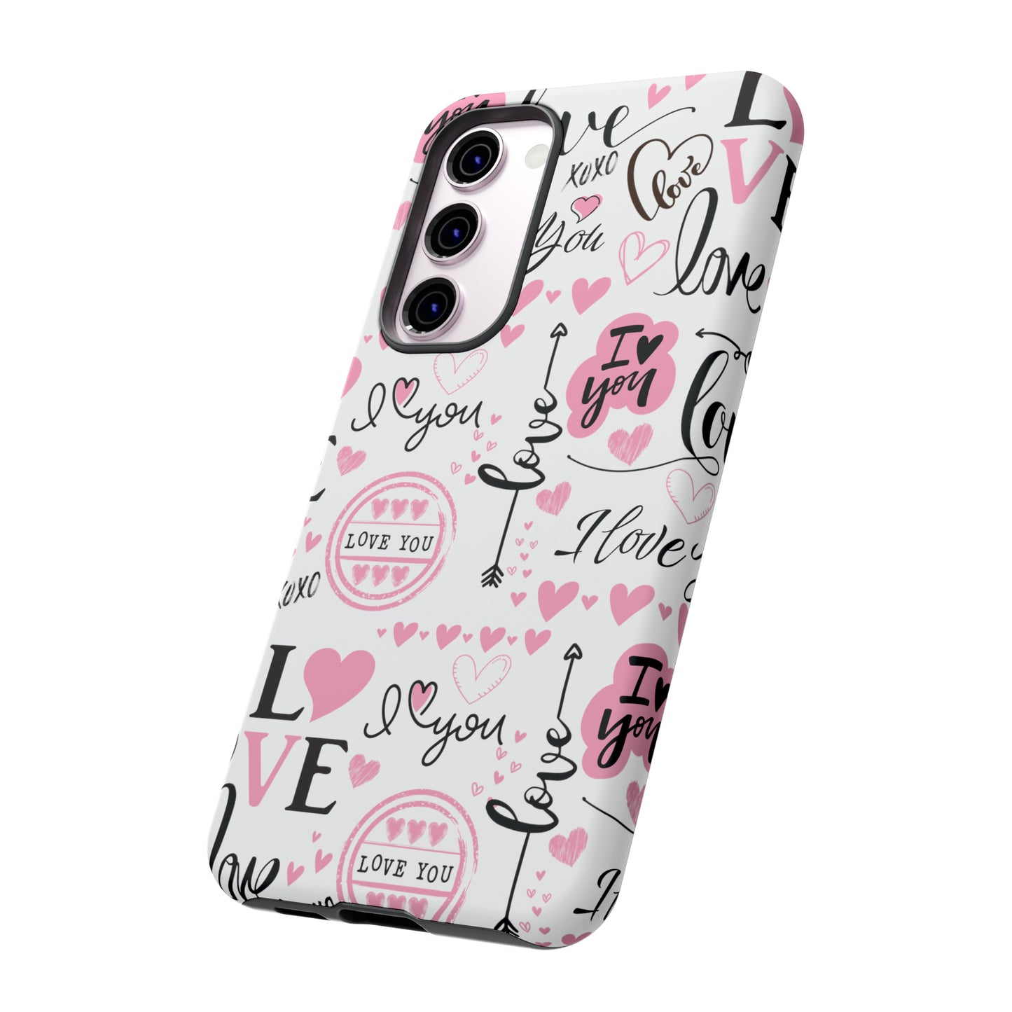 Valentine Love Pink Protective Phone Case for Iphone, Samsung and Google Devices