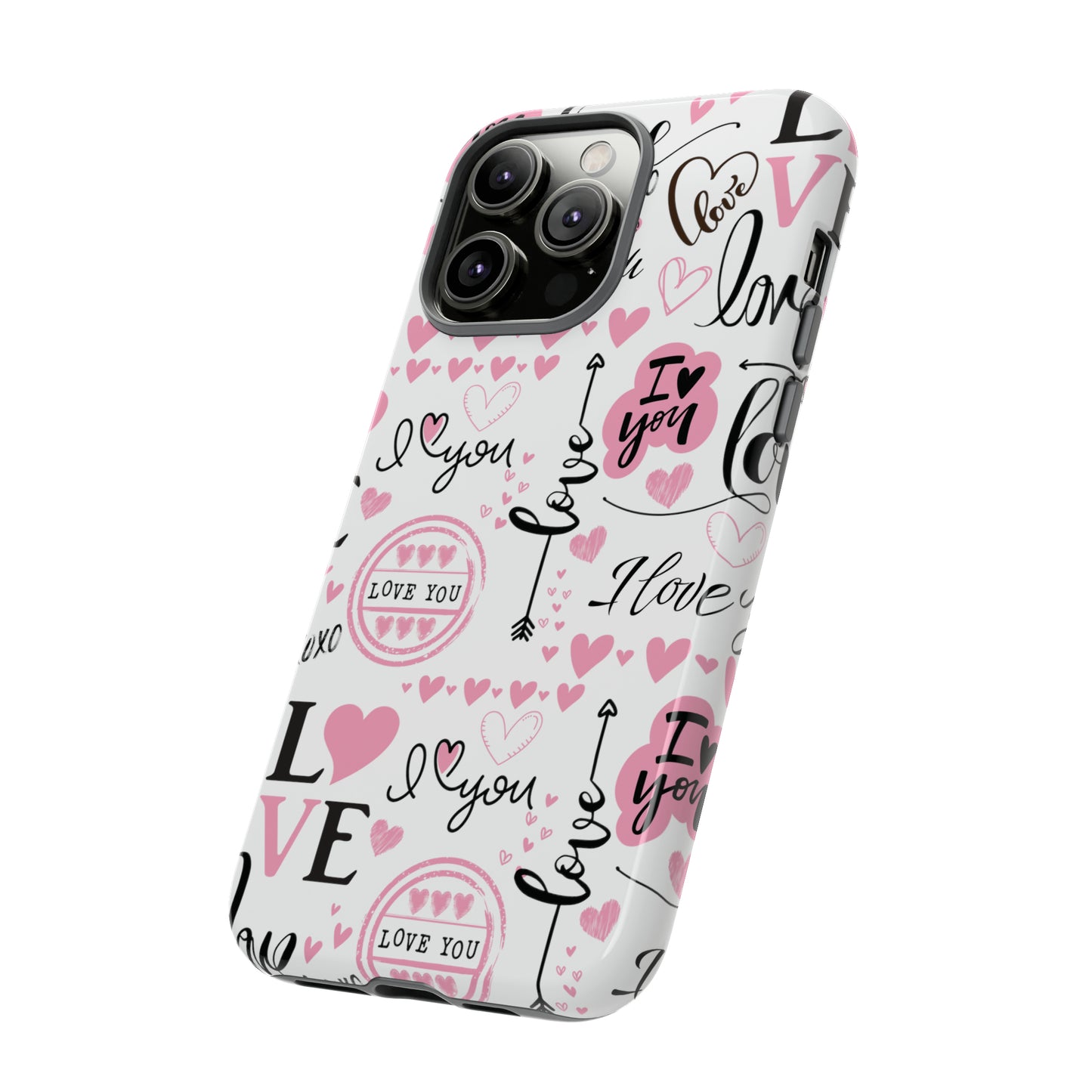 Valentine Love Pink Protective Phone Case for Iphone, Samsung and Google Devices