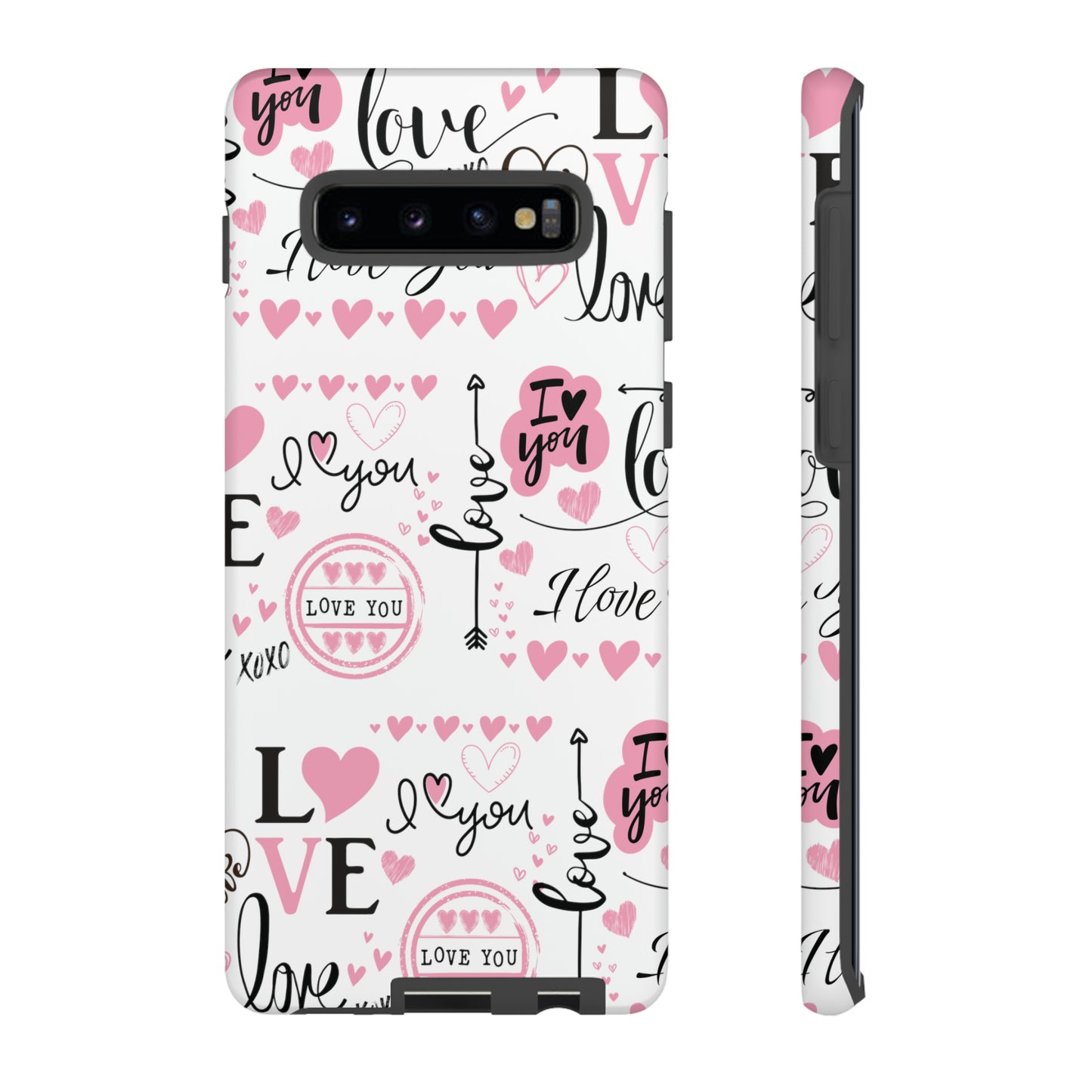 Valentine Love Pink Protective Phone Case for Iphone, Samsung and Google Devices