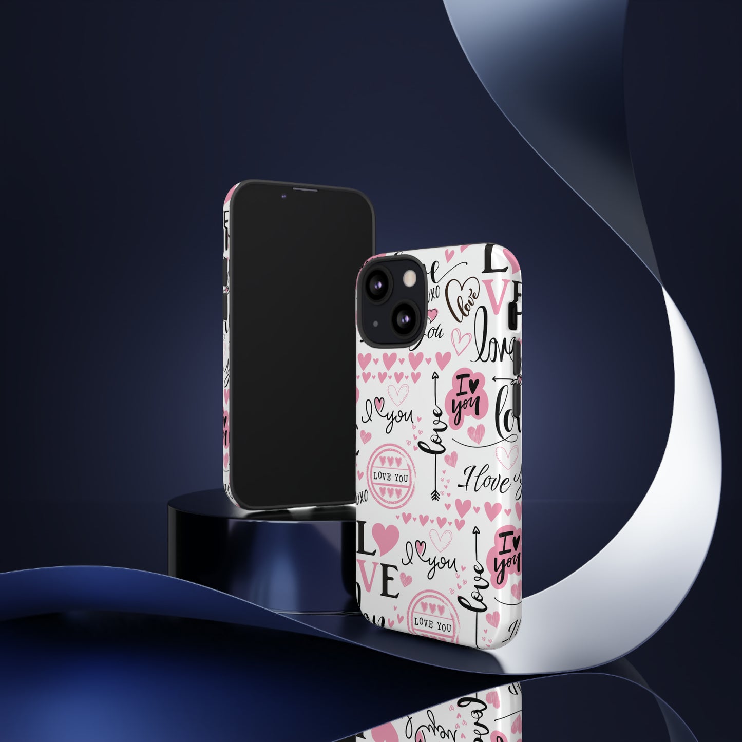 Valentine Love Pink Protective Phone Case for Iphone, Samsung and Google Devices