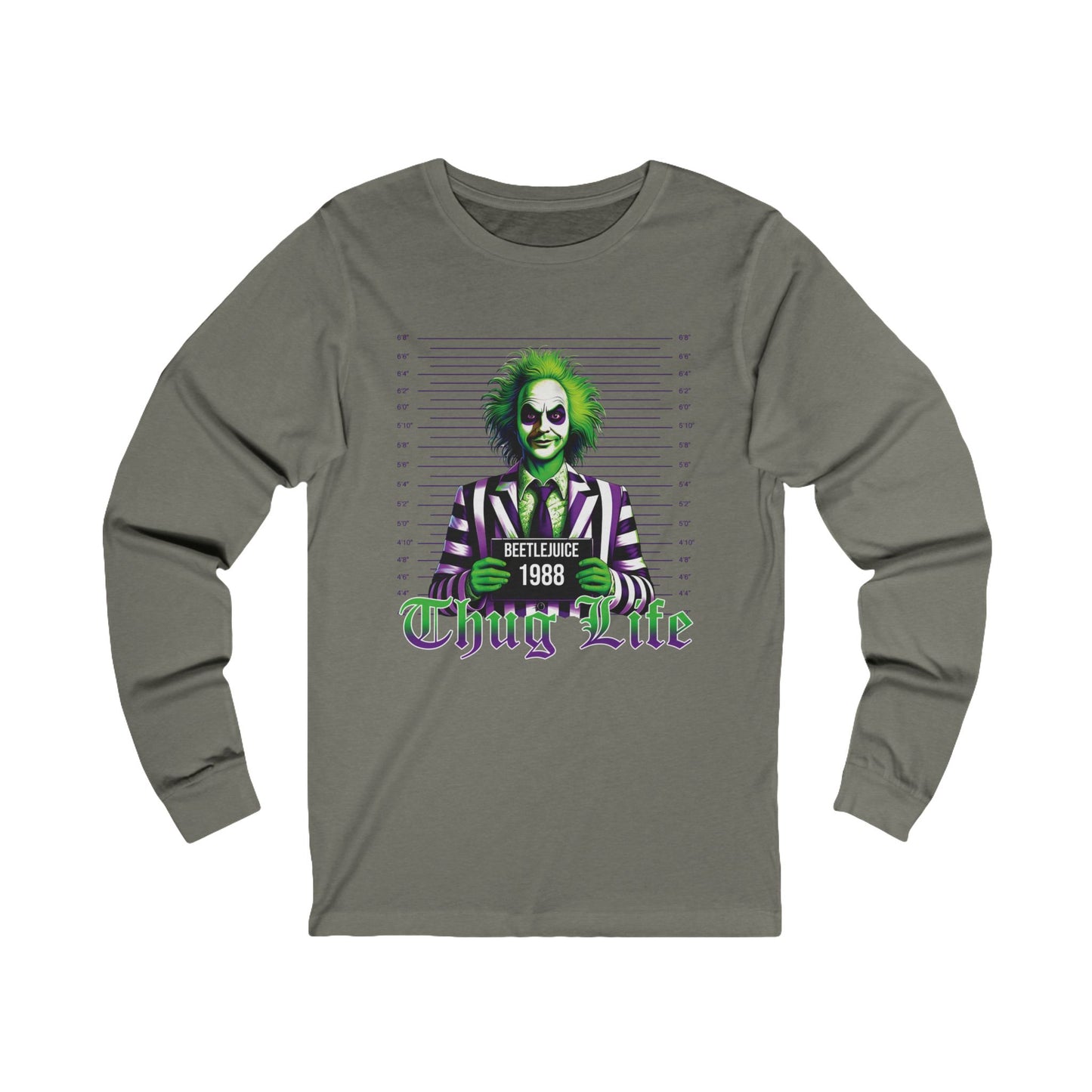 Beetlejuice Thug Life Unisex Jersey Long Sleeve Tee