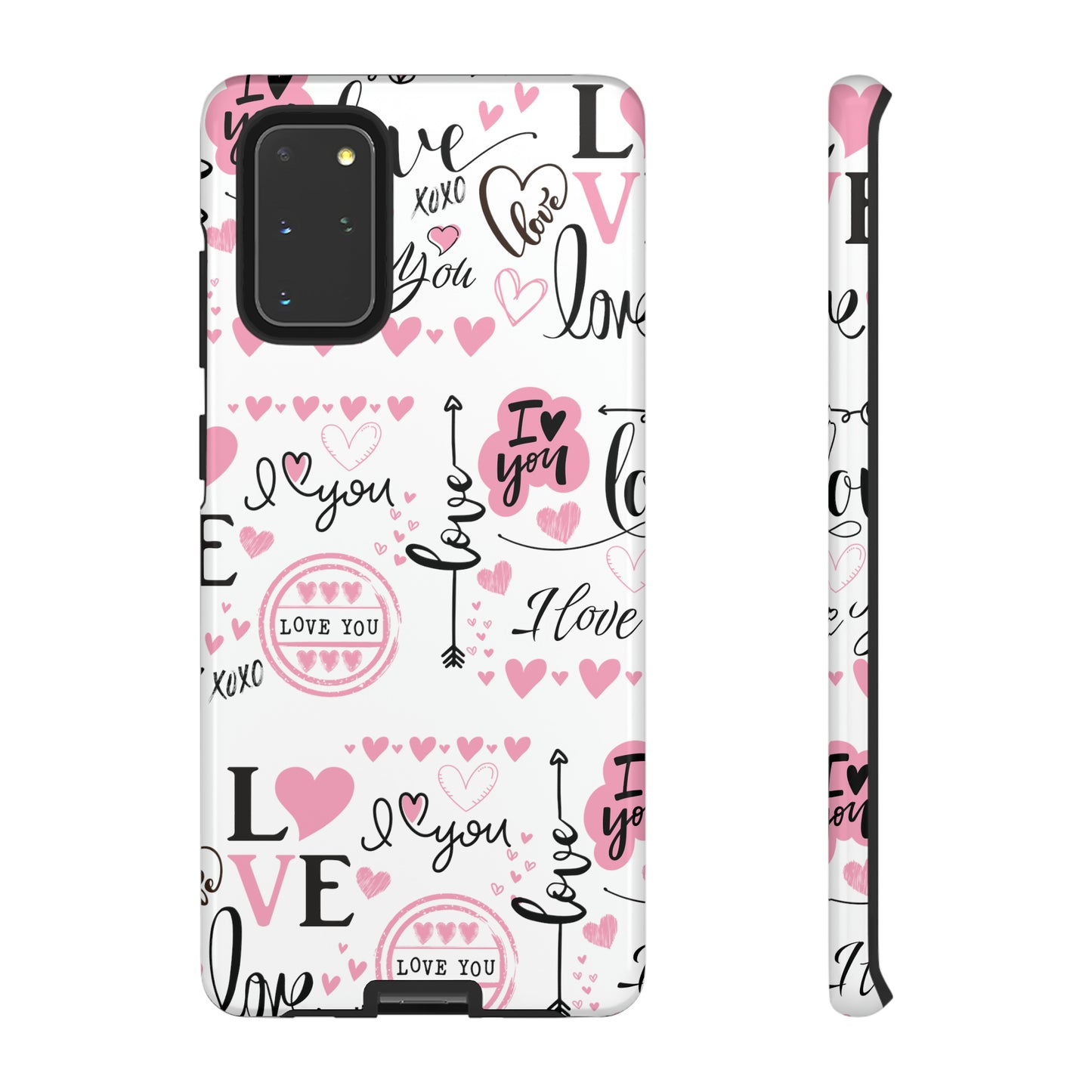 Valentine Love Pink Protective Phone Case for Iphone, Samsung and Google Devices