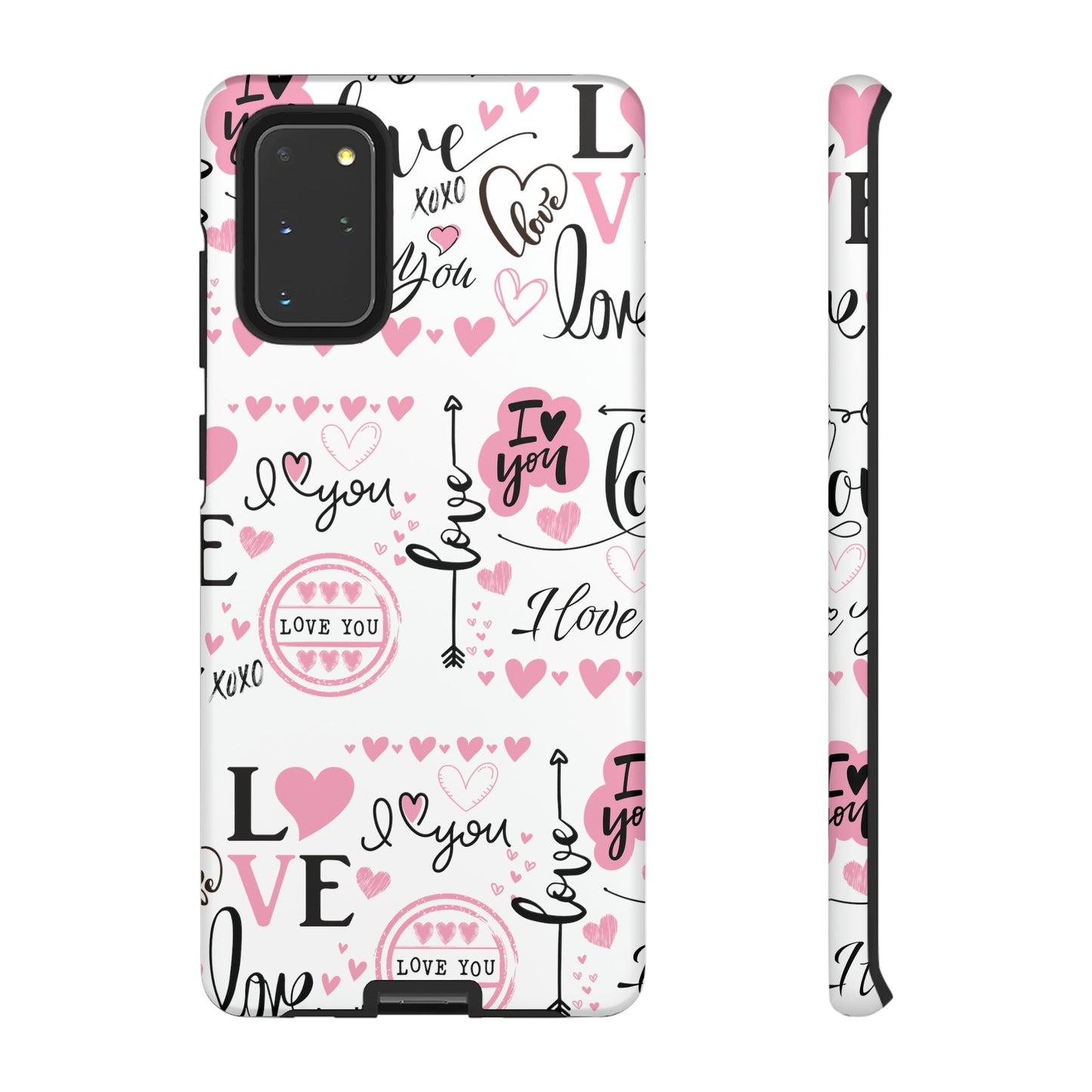 Valentine Love Pink Protective Phone Case for Iphone, Samsung and Google Devices
