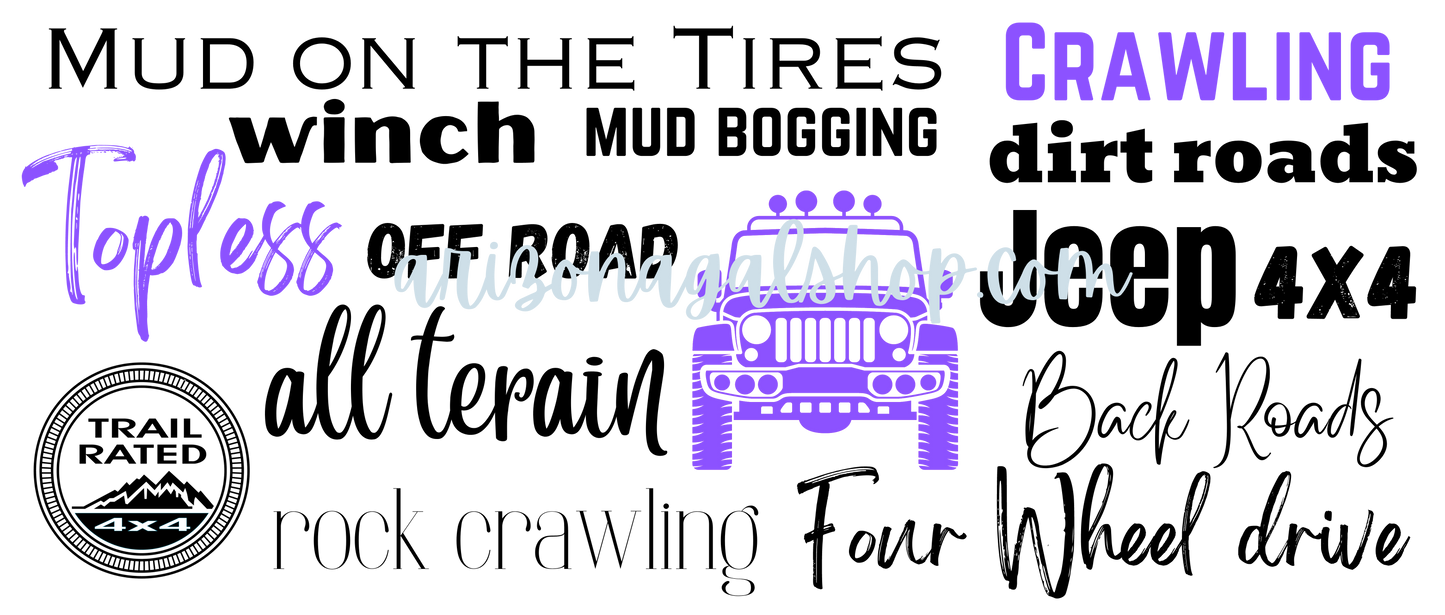 Digital Download - All Terrain Purple Wrap For Libby Cups