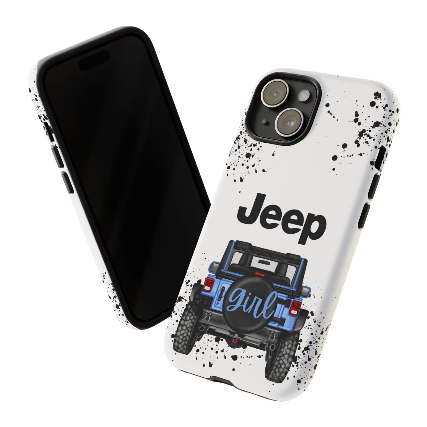 Off Road Girl Light Blue Protective Case for Iphone, Google and Samsung Phones