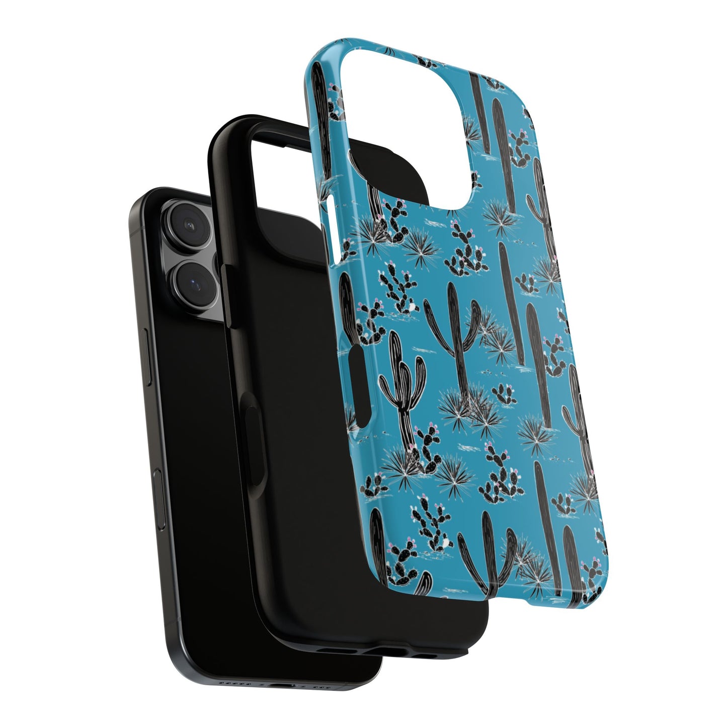 Turquoise Cactus Love Phone Case