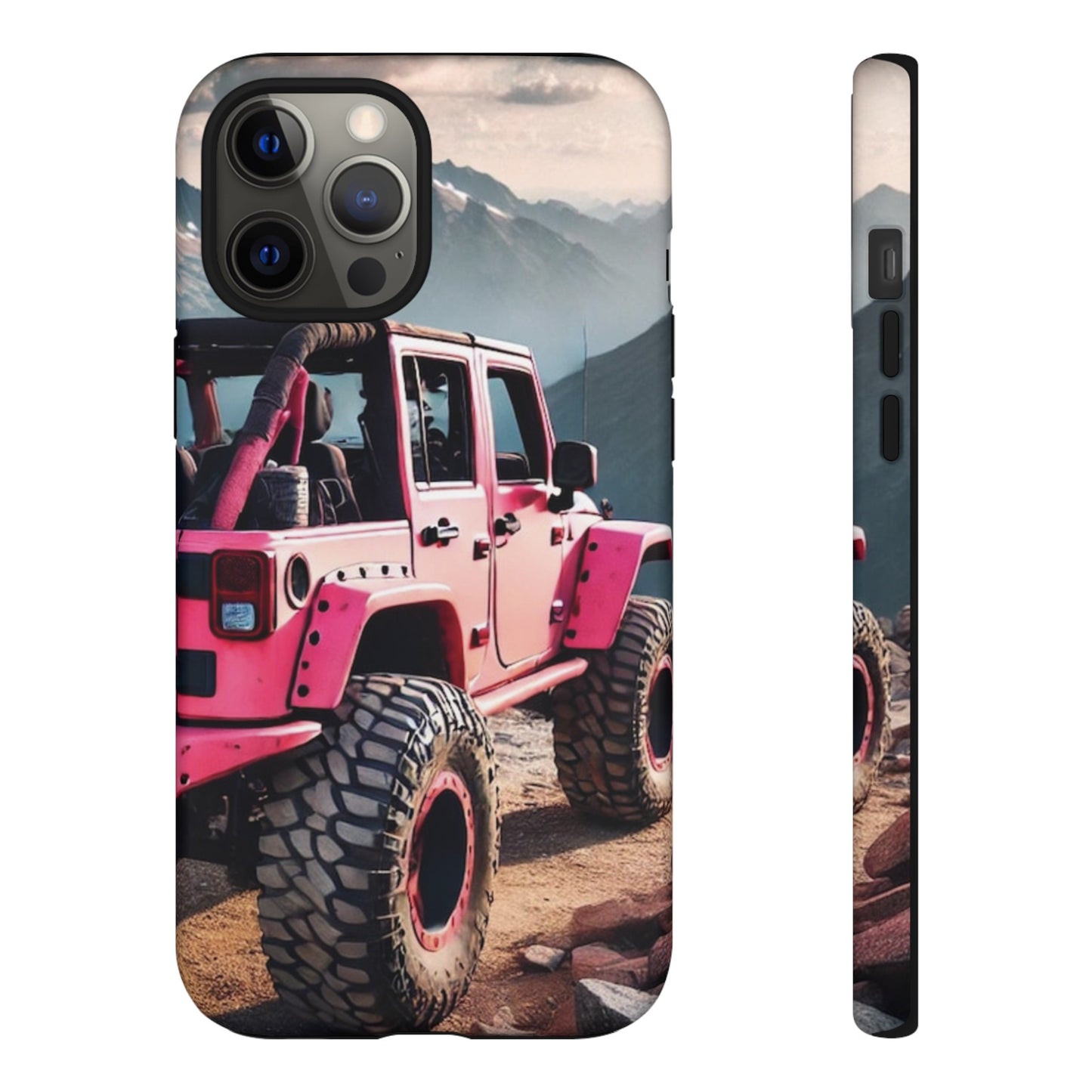 Pink Jeep Protective Phone Case