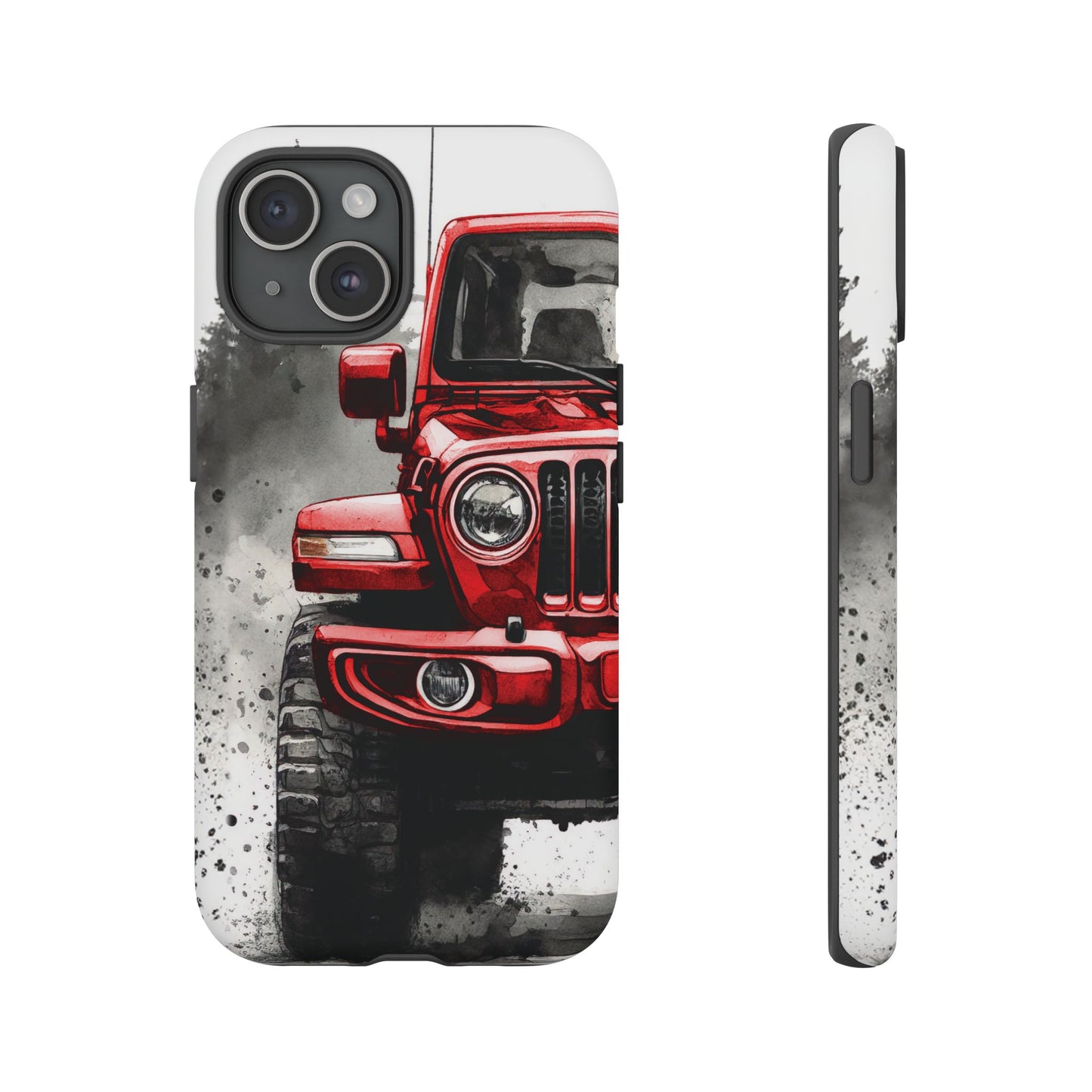 Off Road Love Red Wrangler Protective Phone Case for Iphone, Samsung and Google Phones