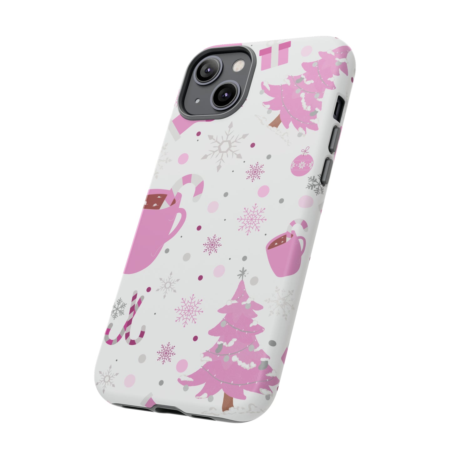 Pink Christmas Protective Case for Iphone, Samsung and