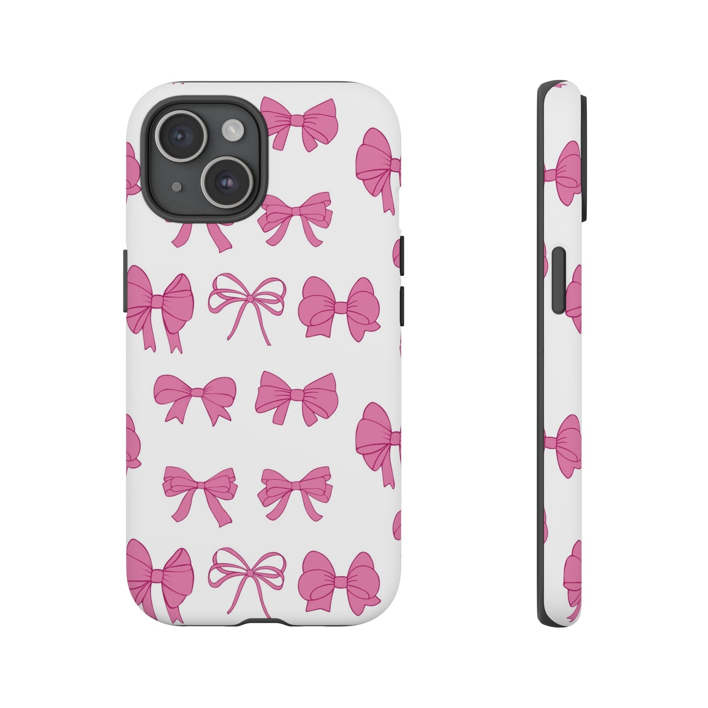 Pink Bows Protective Phone Case for Iphone, Samsung and Google Phones