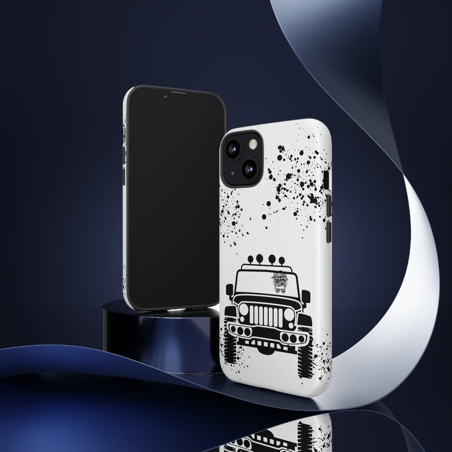 Off Road Girl Cow Print Shades Protective Phone Case for Iphone, Samsung and Google Phones