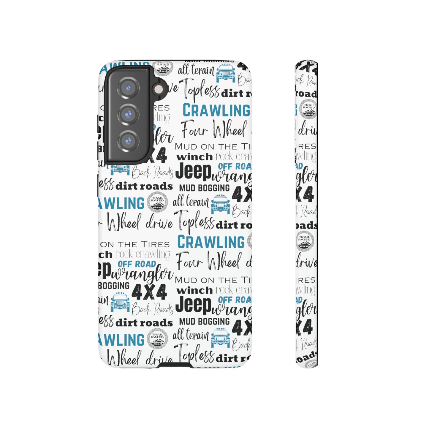 Off Road Subway Art Turquoise Protective Phone Case for Iphone, Samsung and Google Phones