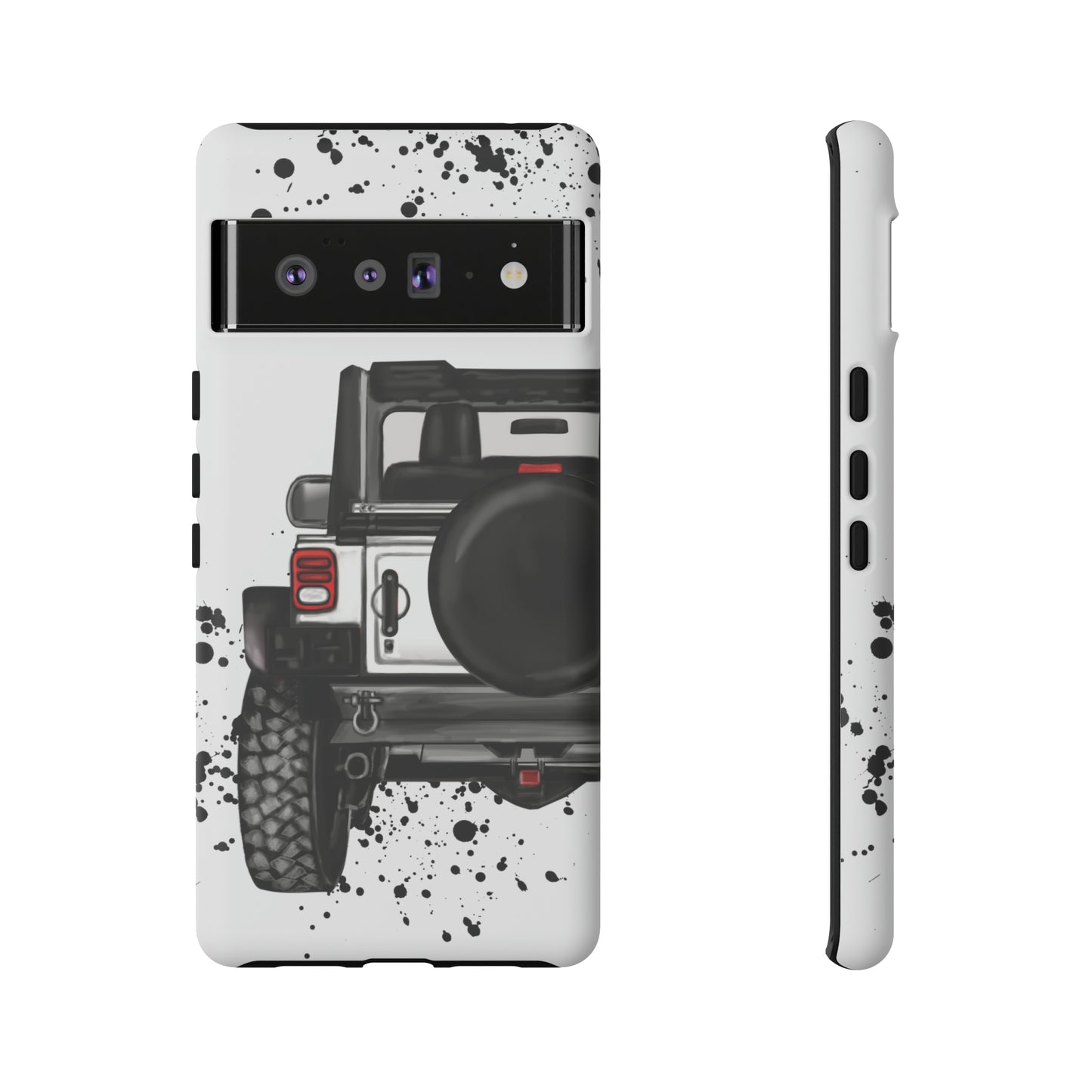 Off Road Life White Protective Case for Iphone, Google and Samsung