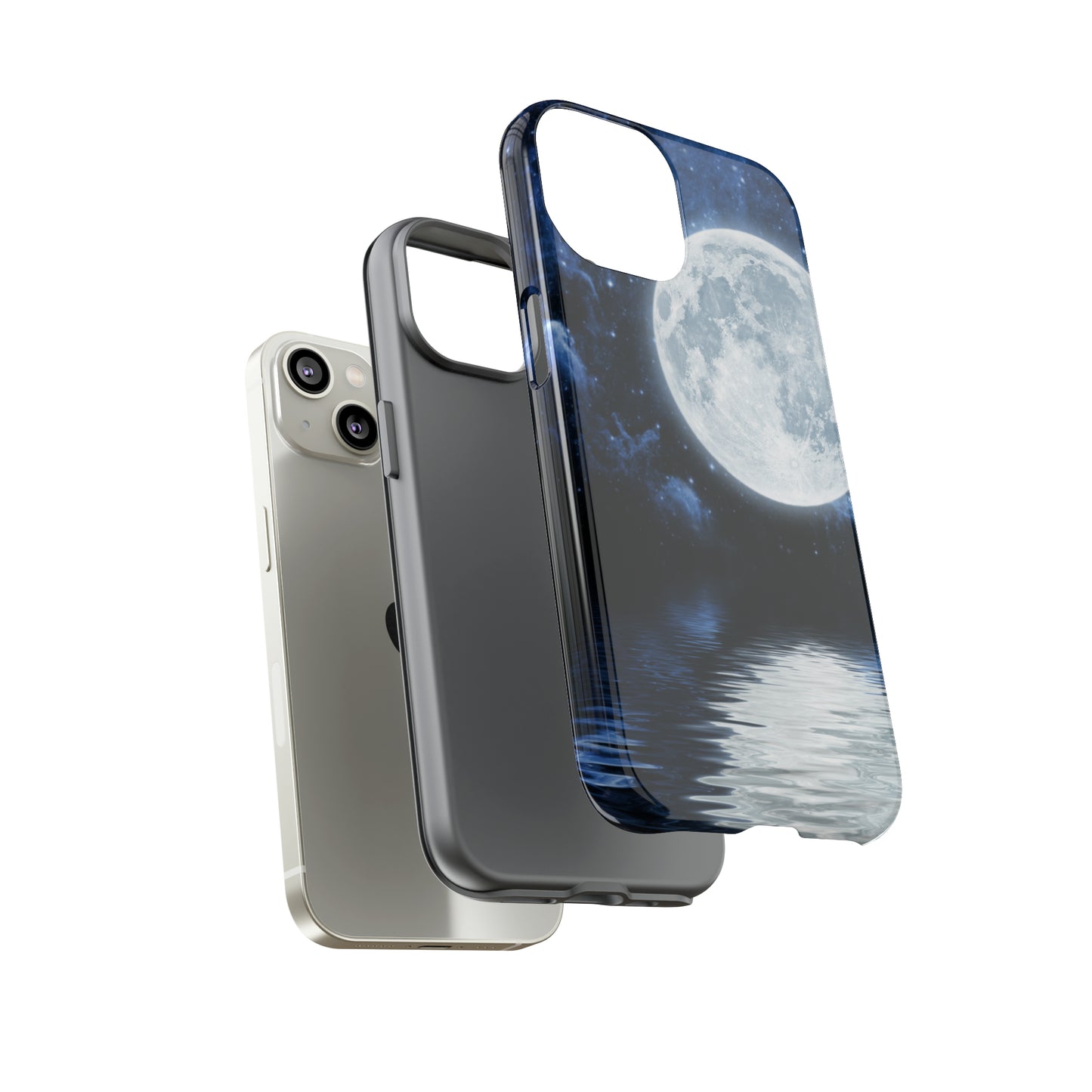 Moon Reflection Protective Phone Case for IPhone, Google and Samsung Phones