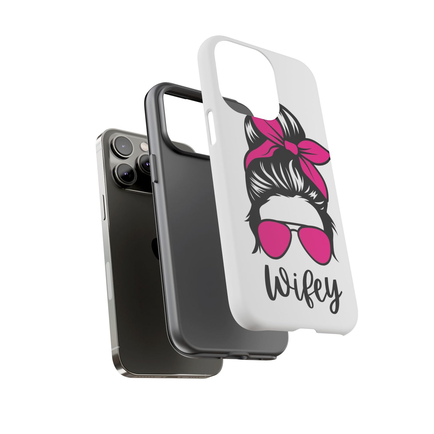Pink Wifey Protective Case for IPhone, Samsung and Google