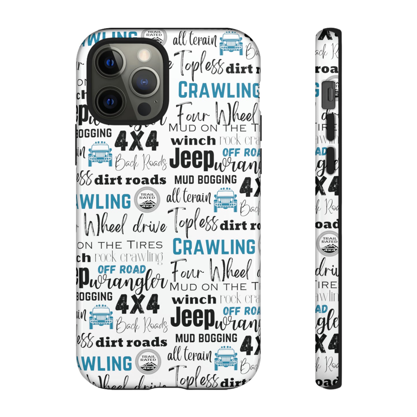 Off Road Subway Art Turquoise Protective Phone Case for Iphone, Samsung and Google Phones