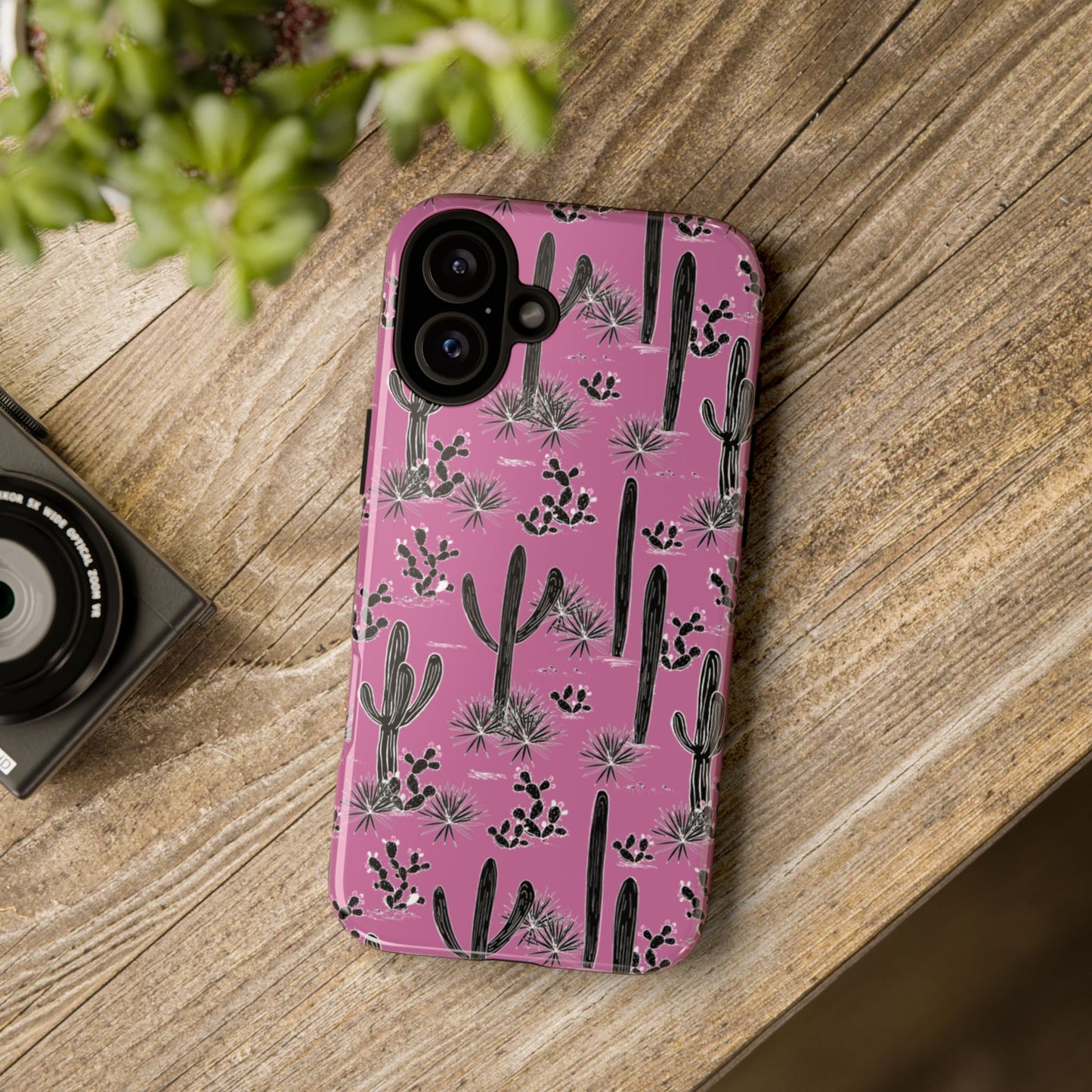 Pink Cactus Love Phone Case