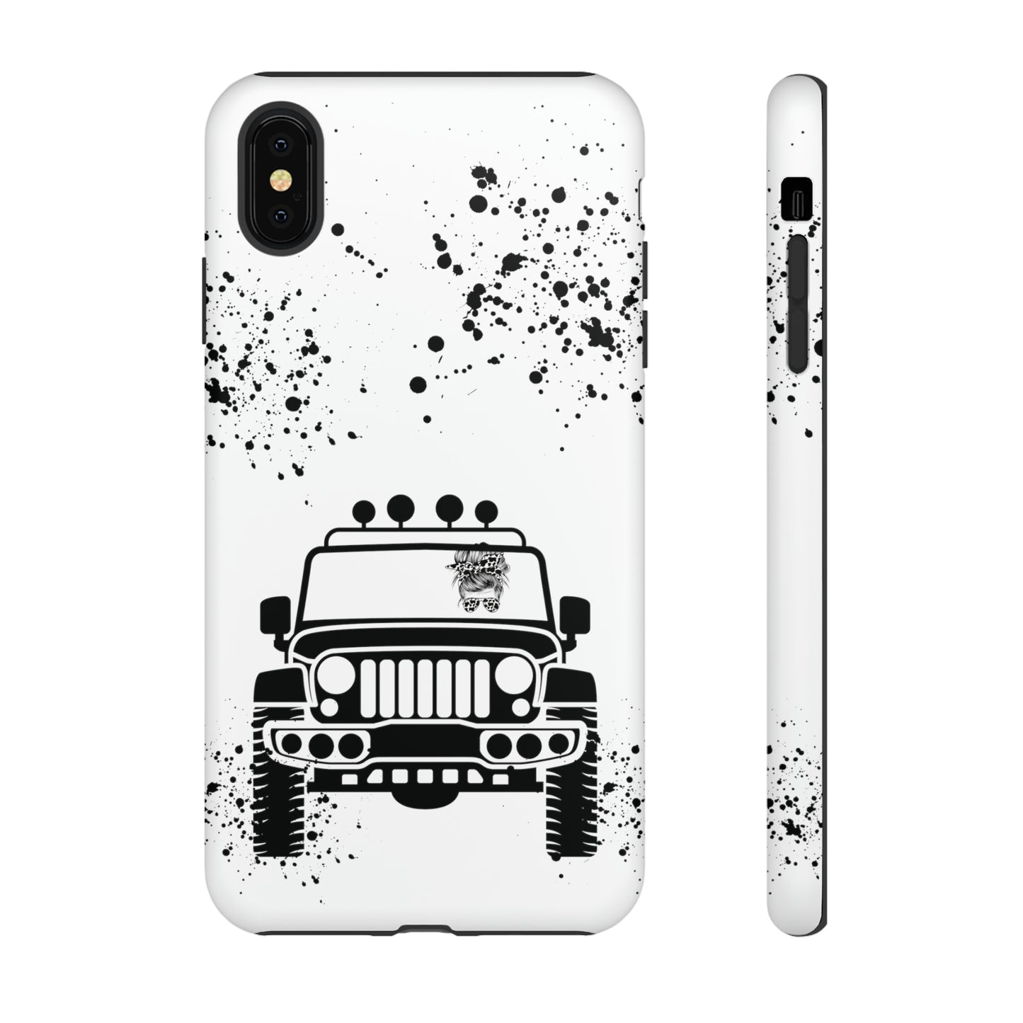 Off Road Girl Cow Print Shades Protective Phone Case for Iphone, Samsung and Google Phones