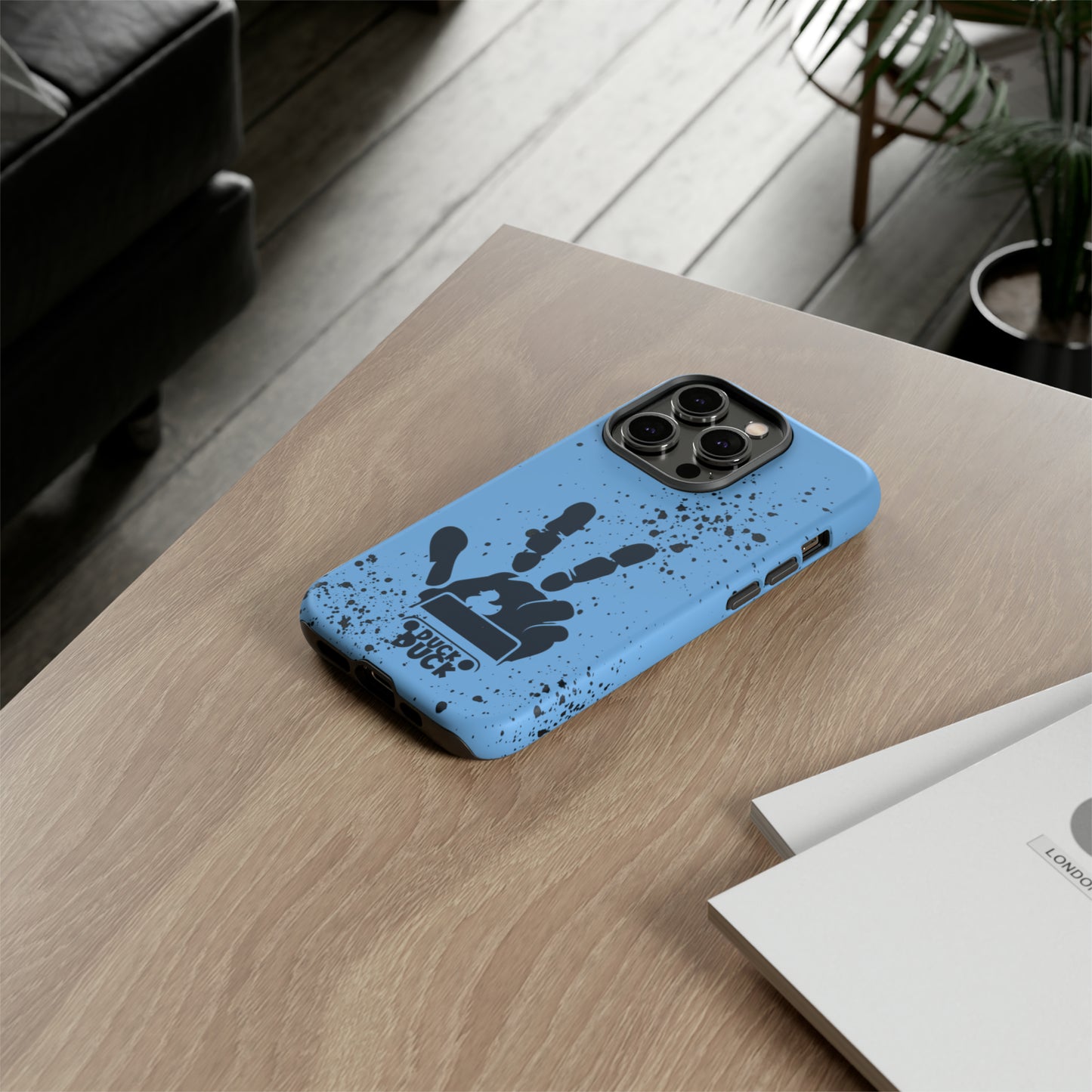 Duck Duck Blue Protective Phone Case for IPhone, Samsung and Google Phones