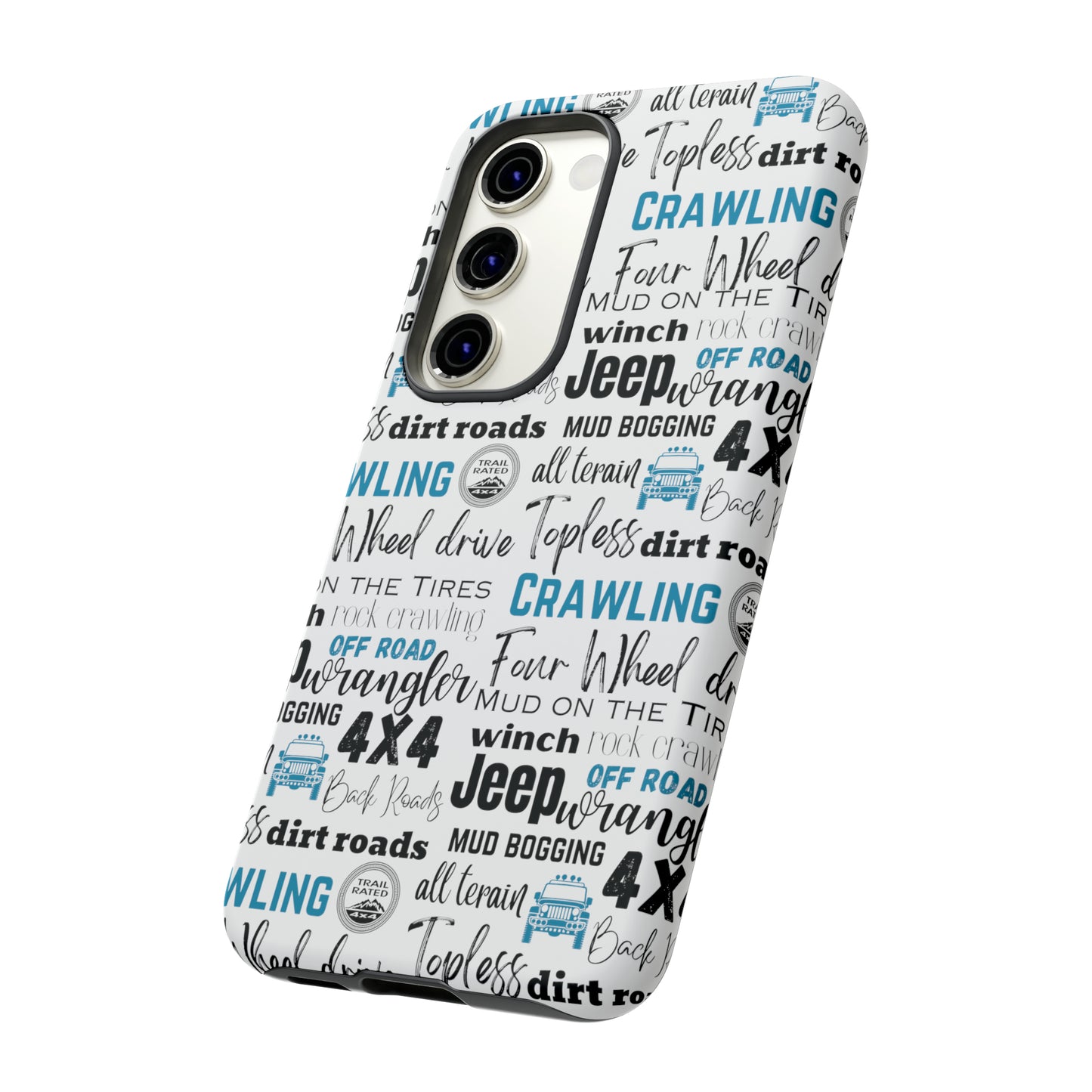 Off Road Subway Art Turquoise Protective Phone Case for Iphone, Samsung and Google Phones