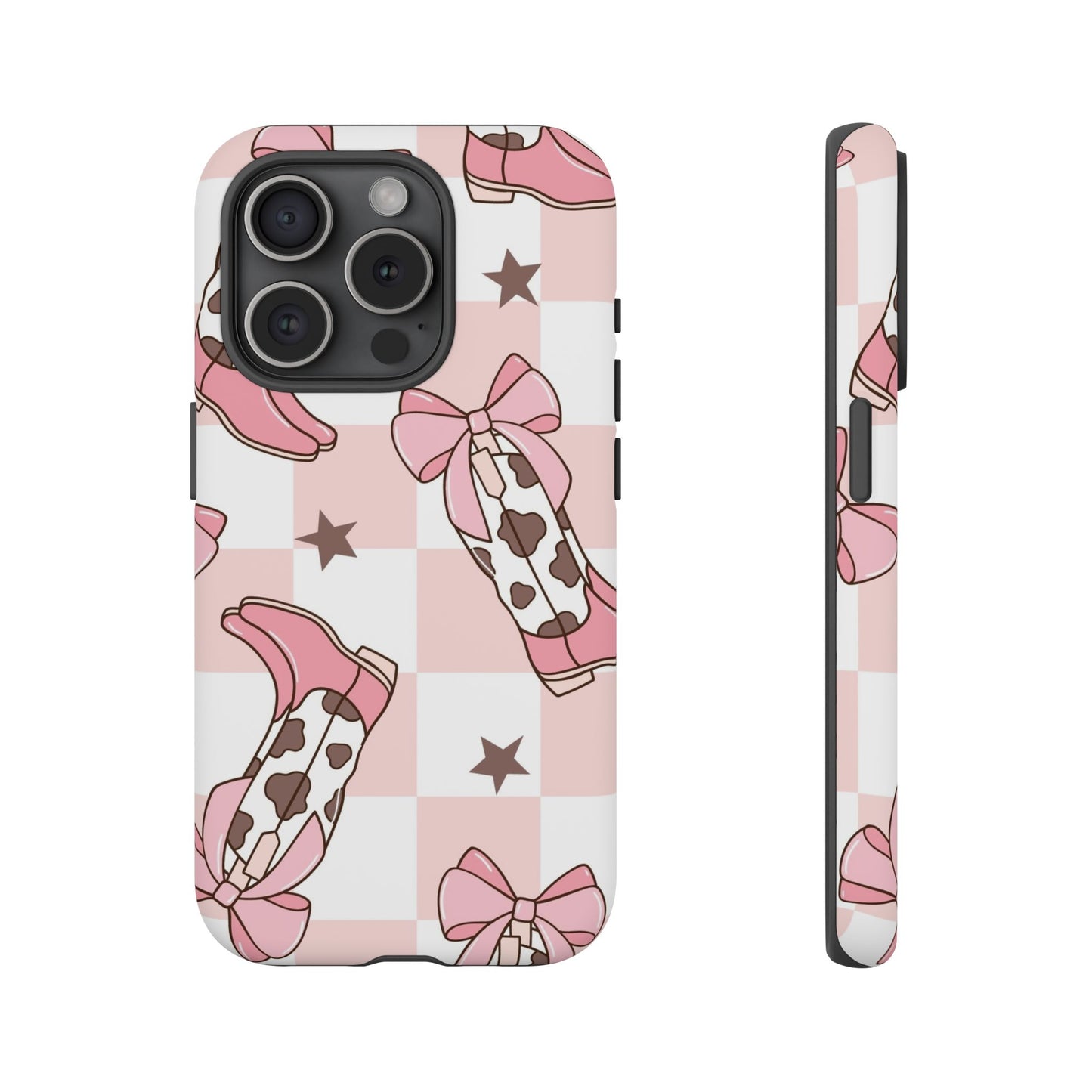 Cowboy Boots and Bows Protective Phone Case