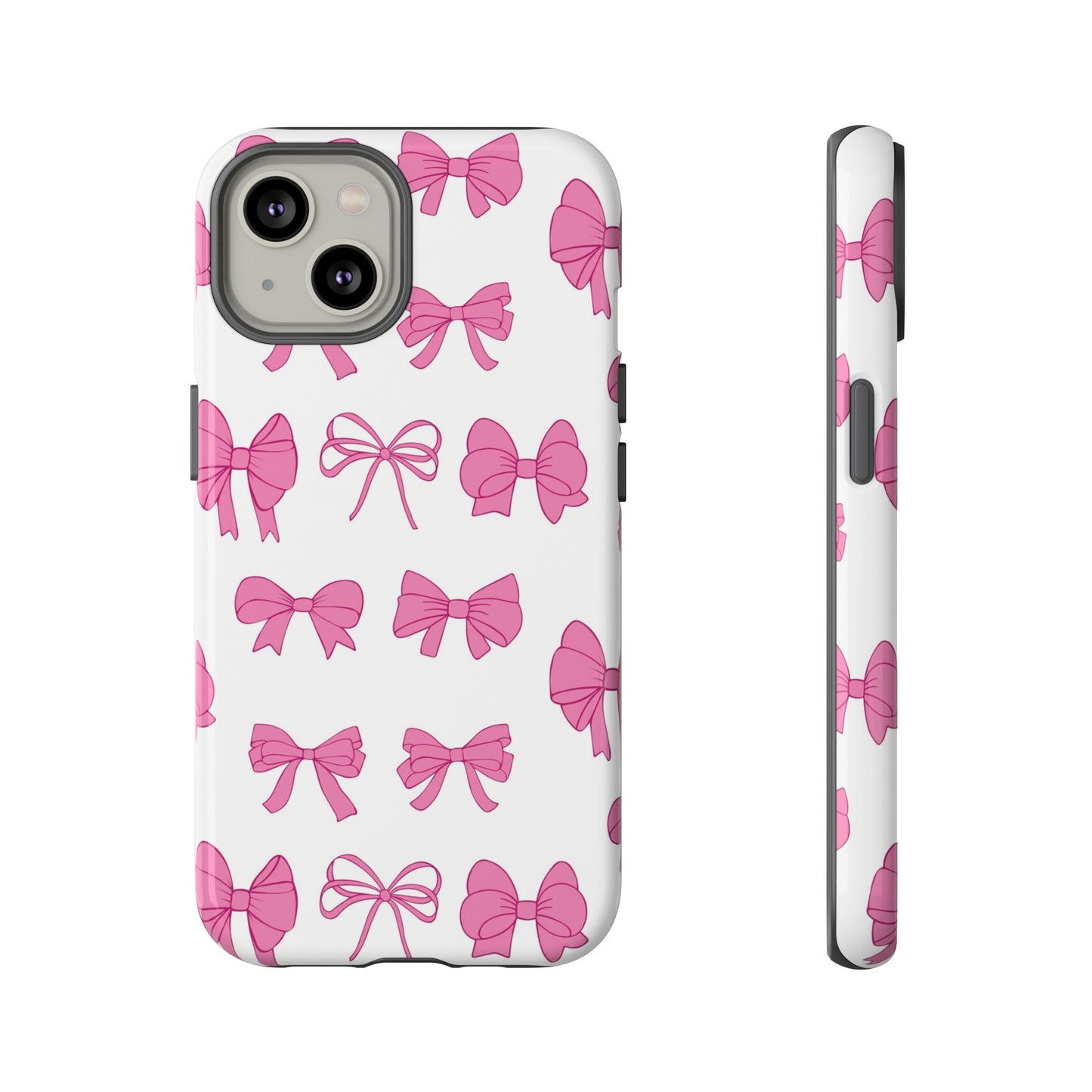 Pink Bows Protective Phone Case for Iphone, Samsung and Google Phones