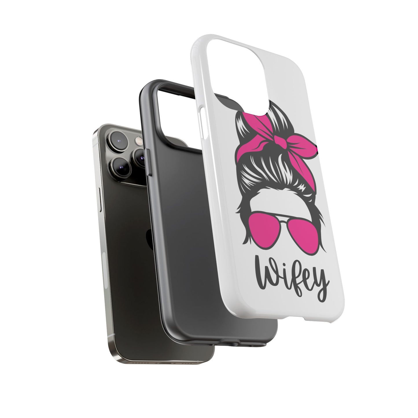 Pink Wifey Protective Case for IPhone, Samsung and Google