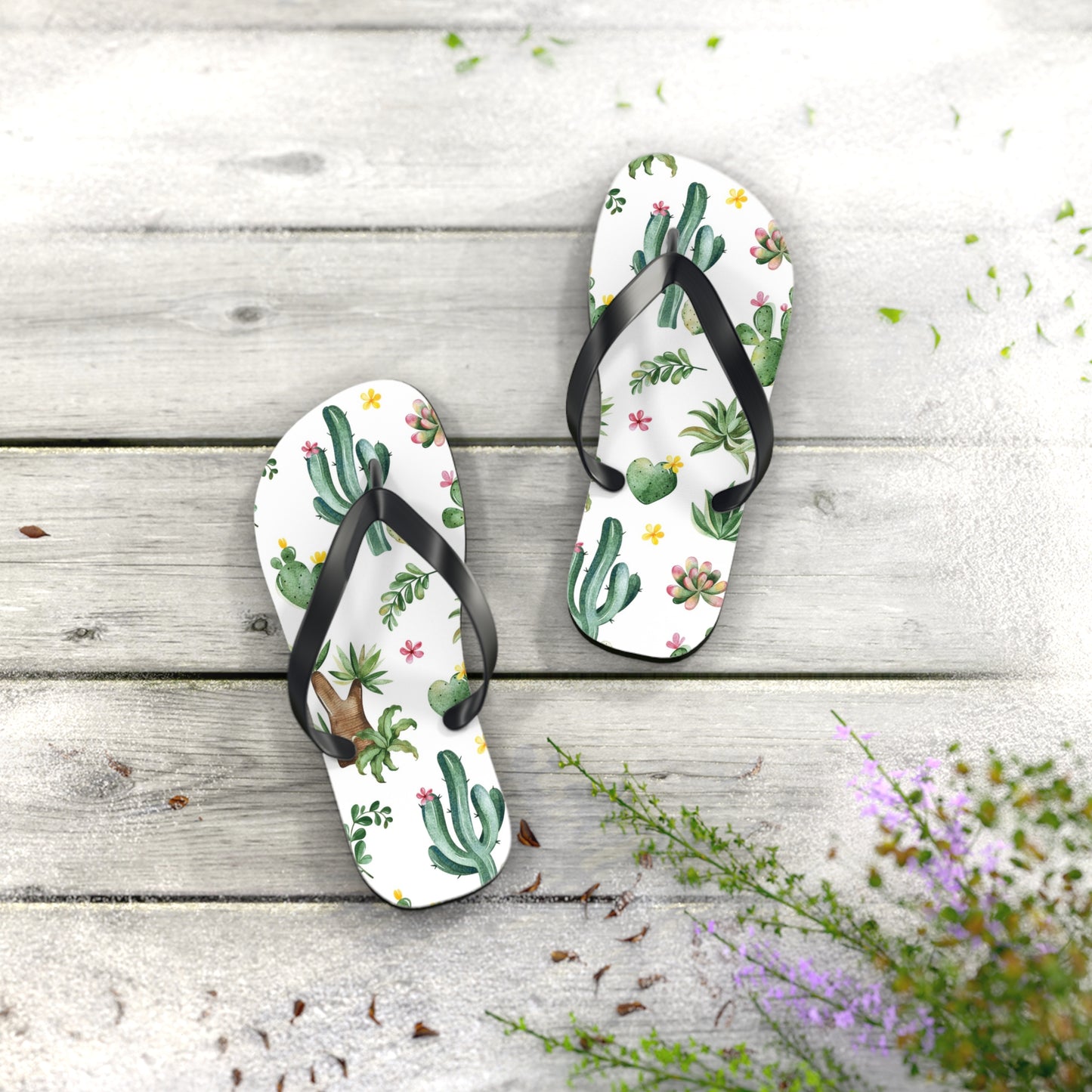 Cactus Flip Flops