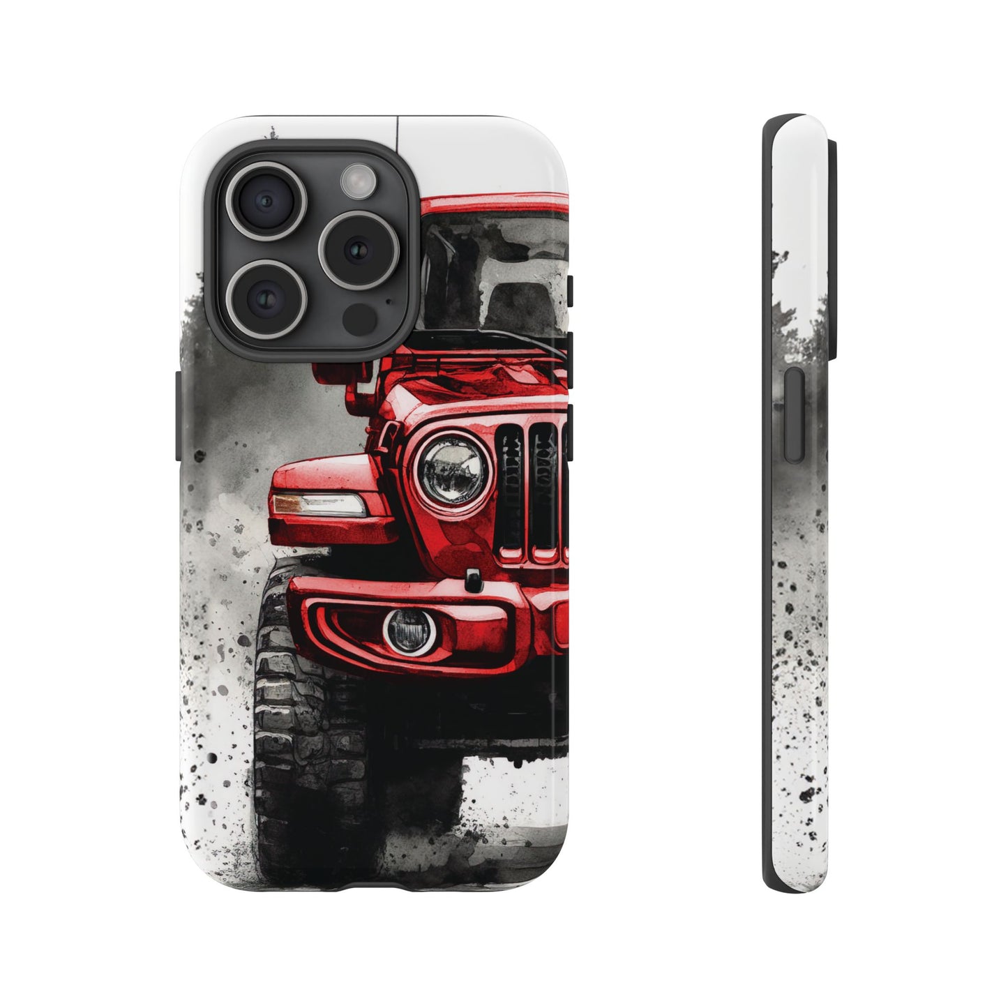 Off Road Love Red Wrangler Protective Phone Case for Iphone, Samsung and Google Phones