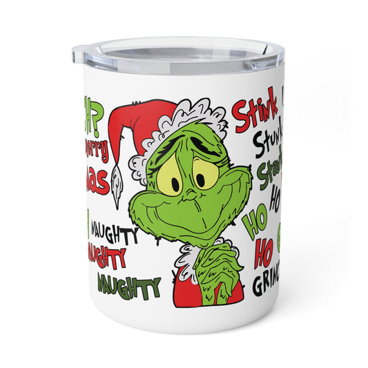 Grinchy Grinchmas Christmas Insulated Coffee Mug, 10oz