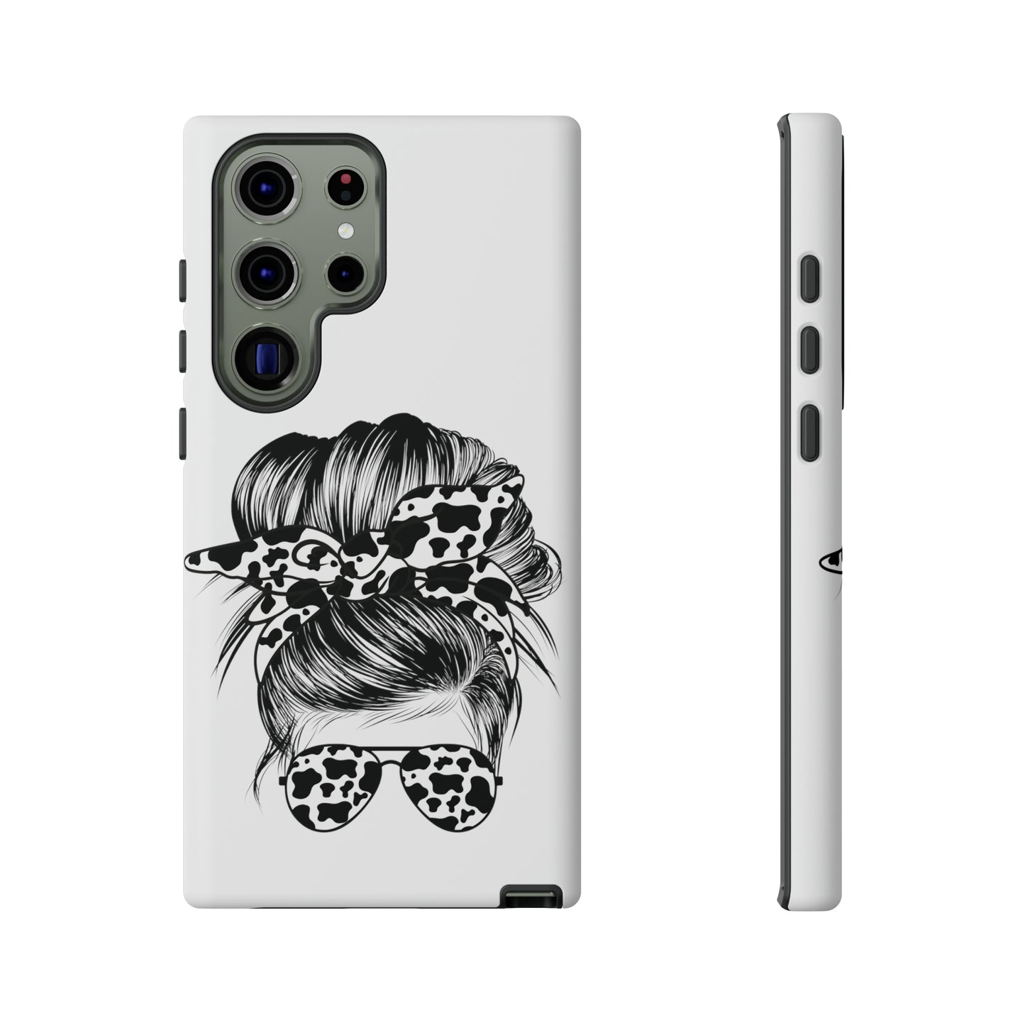 Cow Print Woman Mom Wife Protective Phone Case for Iphone, Samsung and Google Phones