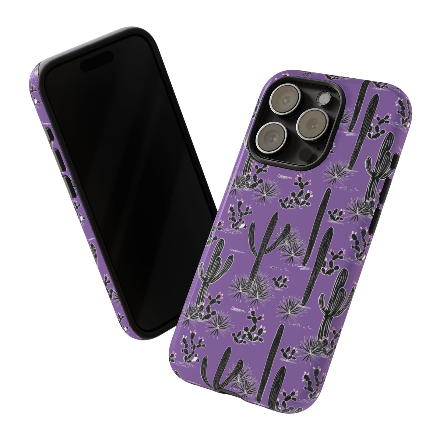 Purple Cactus Love Phone Case