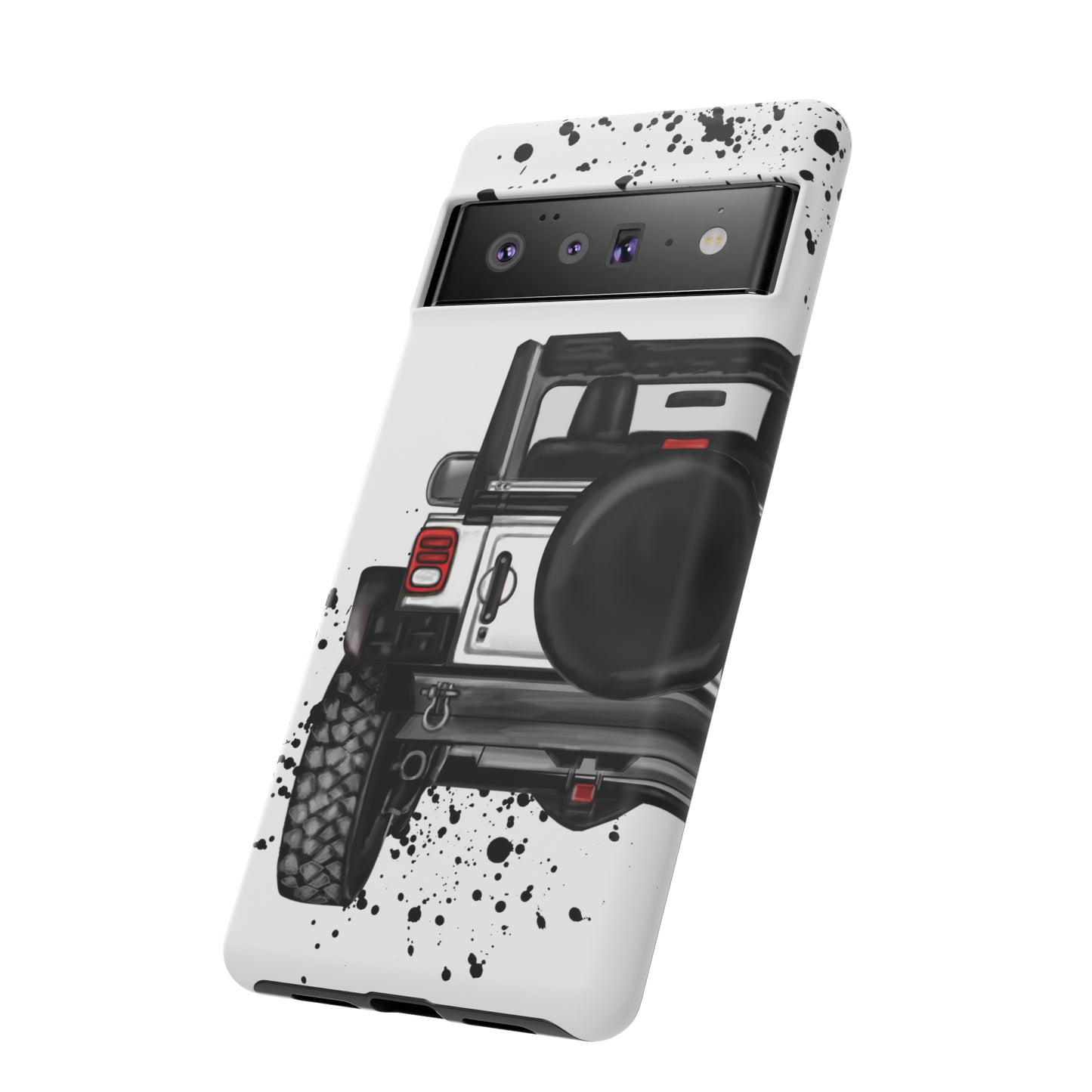 Off Road Life White Protective Case for Iphone, Google and Samsung