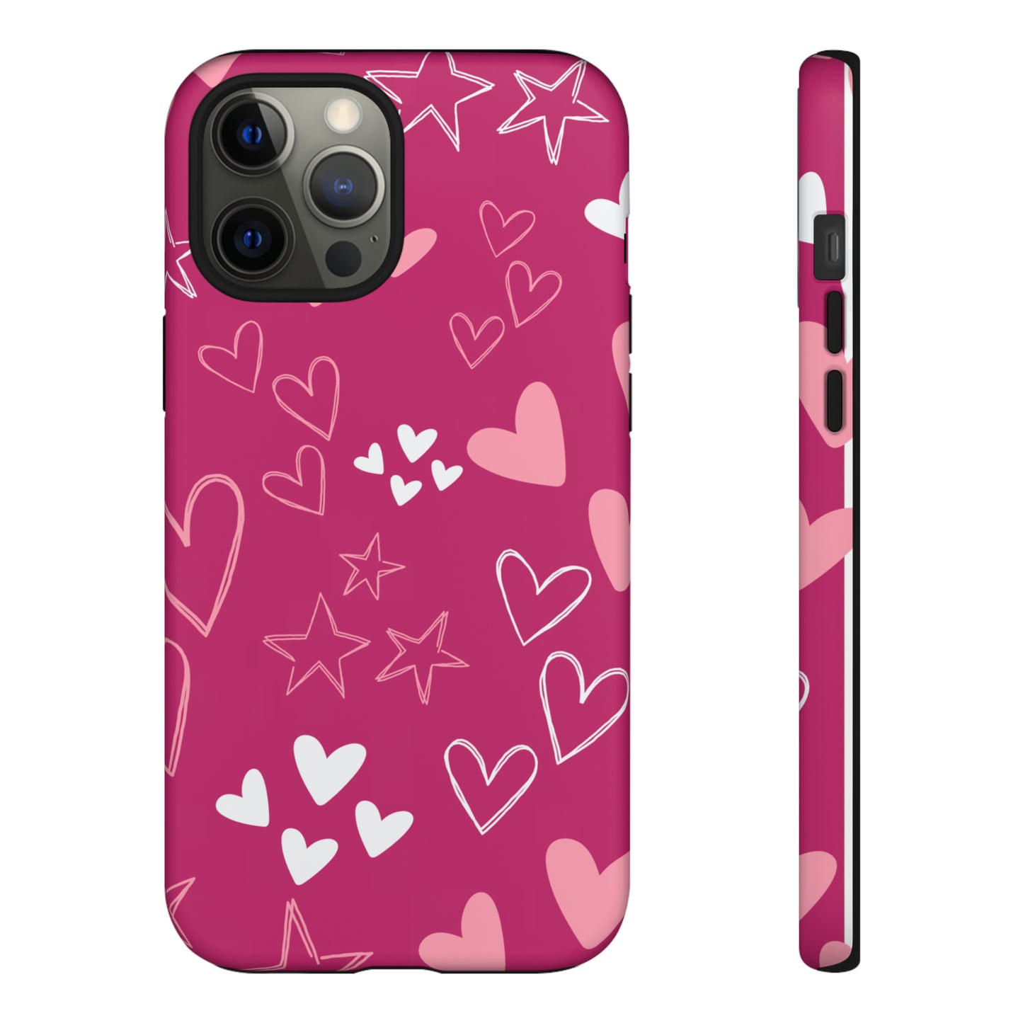 Heart and Stars Protective Case for Google, IPhone and Samsung phones