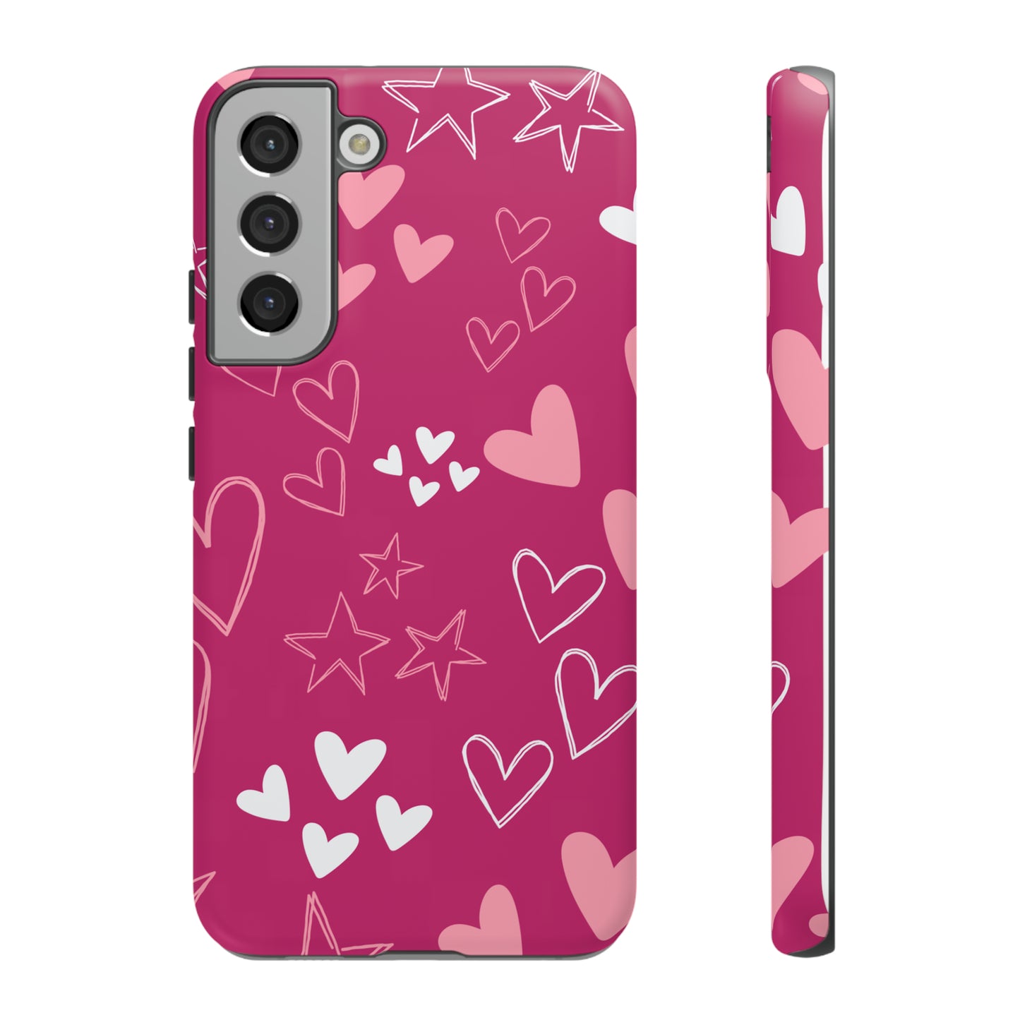 Heart and Stars Protective Case for Google, IPhone and Samsung phones