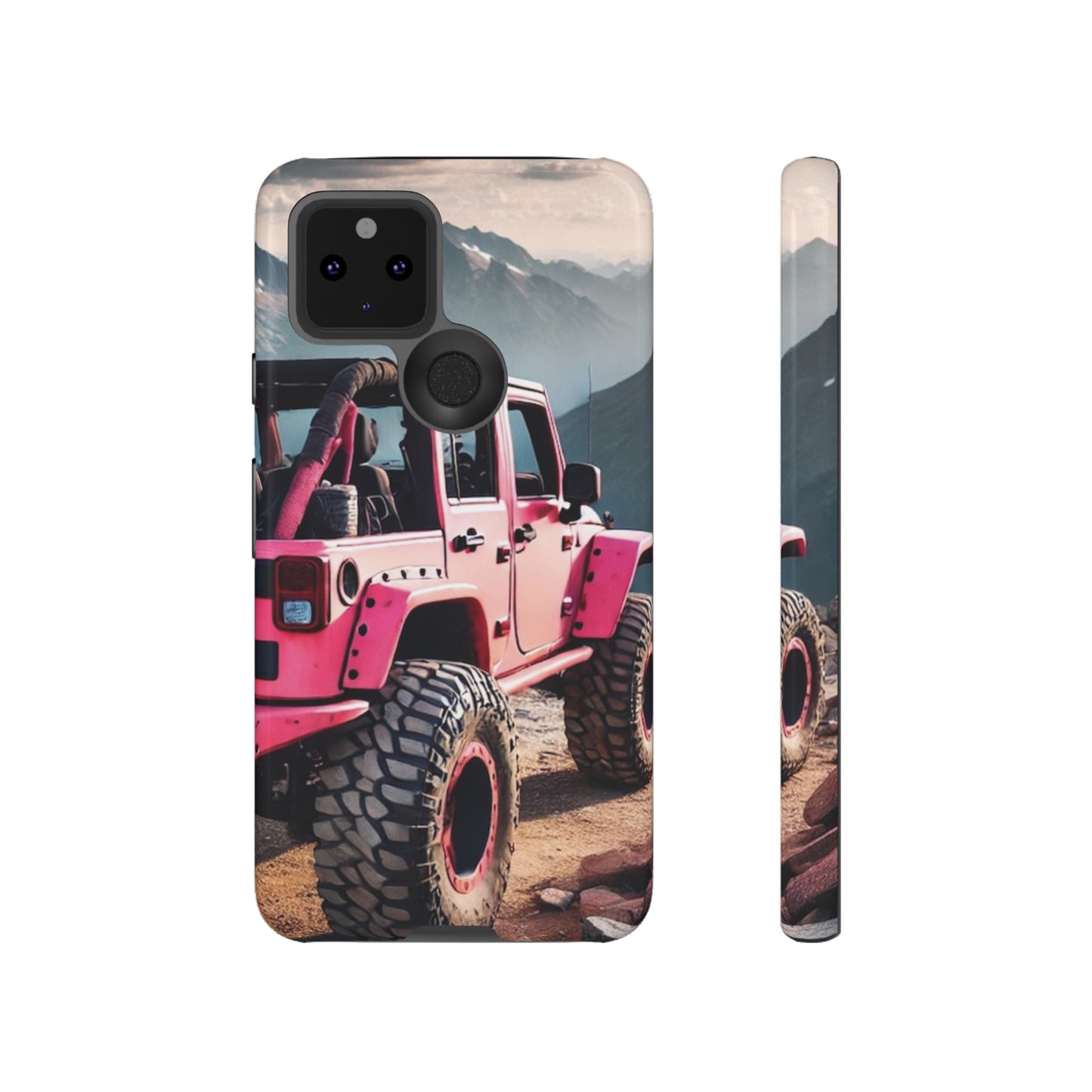 Pink Jeep Protective Phone Case