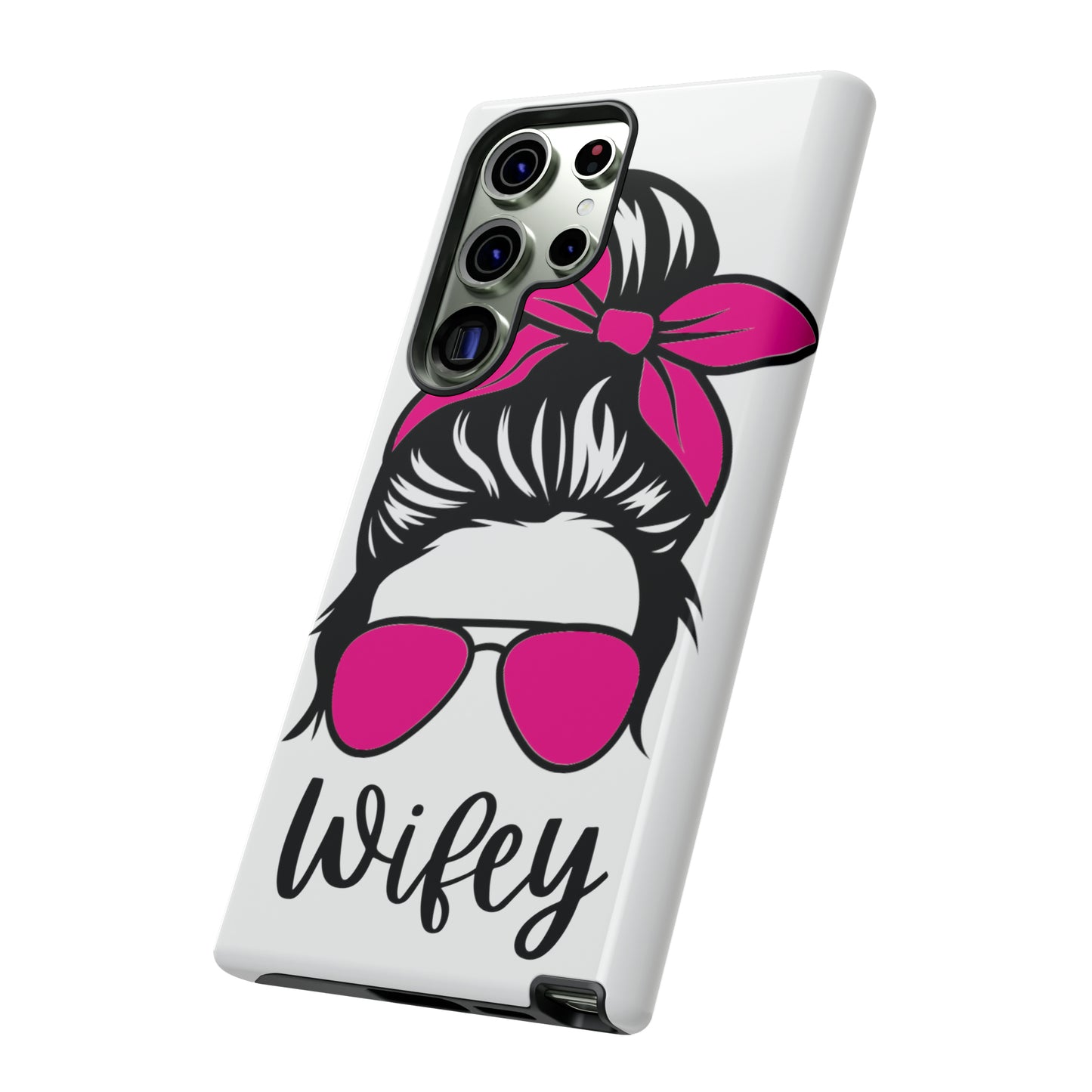 Pink Wifey Protective Case for IPhone, Samsung and Google