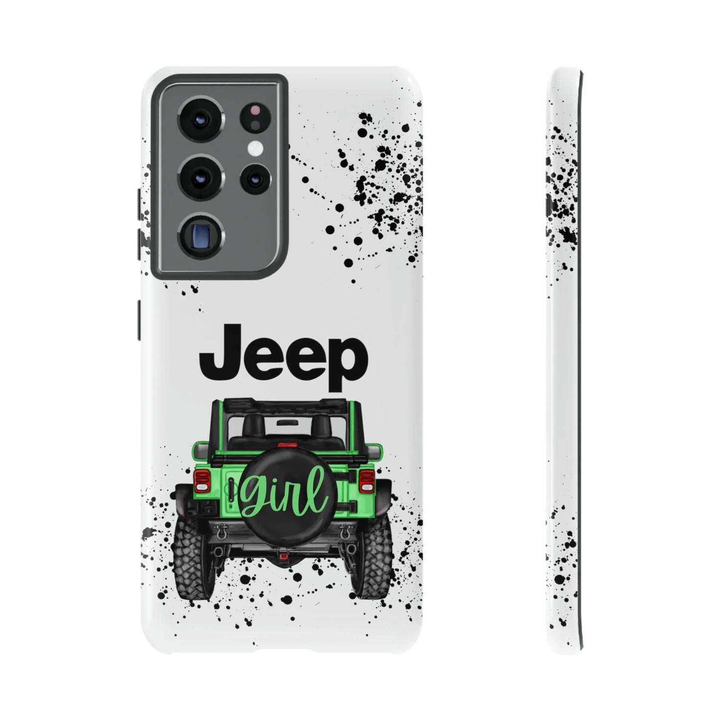 Off Road Girl Light Green Protective Case for Iphone, Google and Samsung Phones