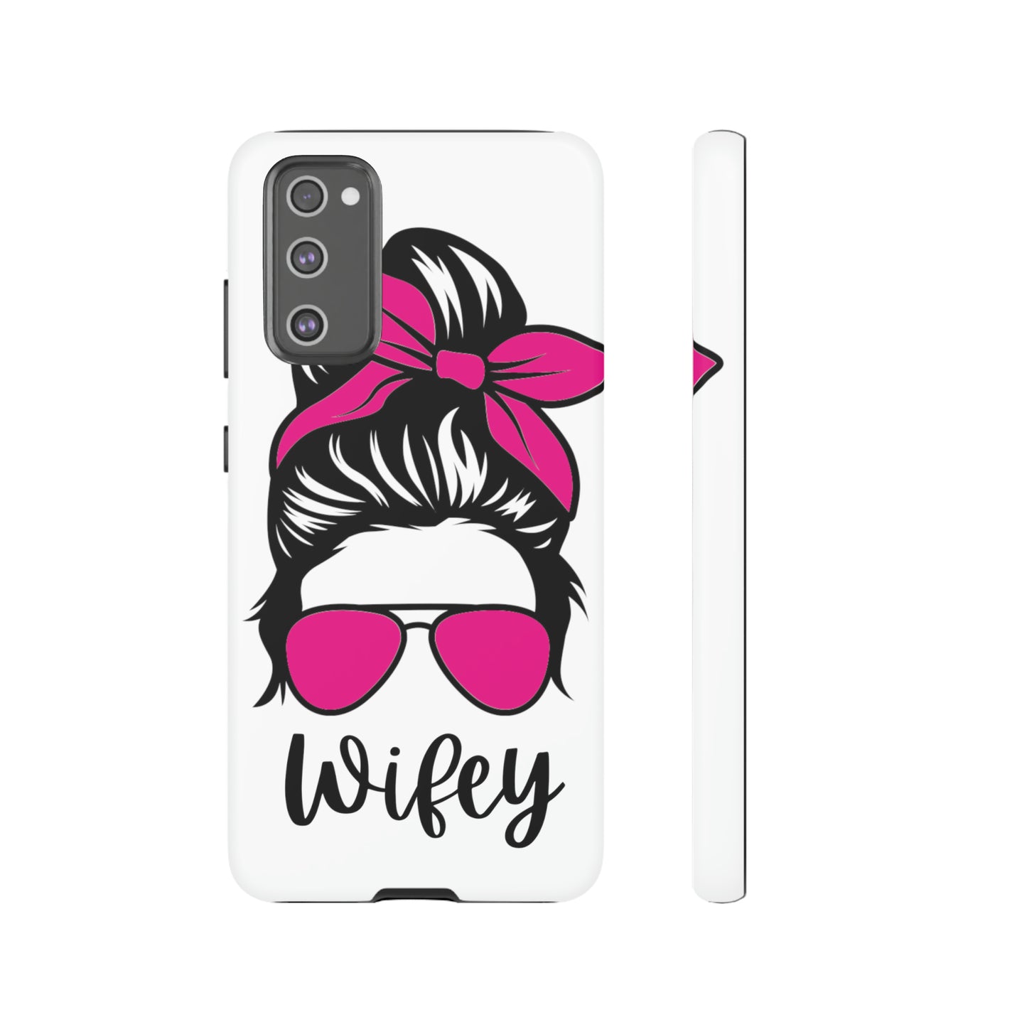 Pink Wifey Protective Case for IPhone, Samsung and Google