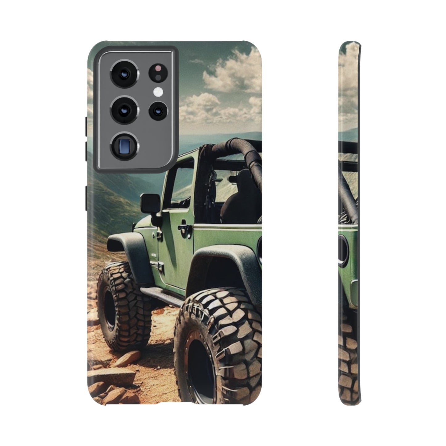 Green Jeep Protective Phone Case