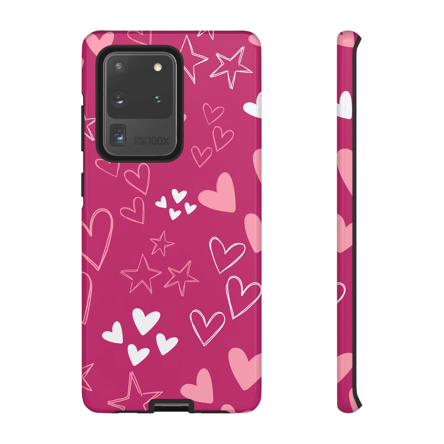 Heart and Stars Protective Case for Google, IPhone and Samsung phones