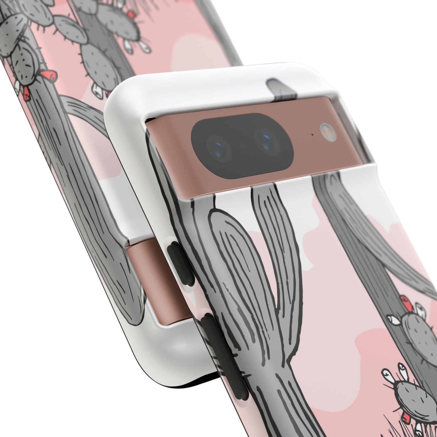 Pastel Cactus Sunset Protective Phone Case