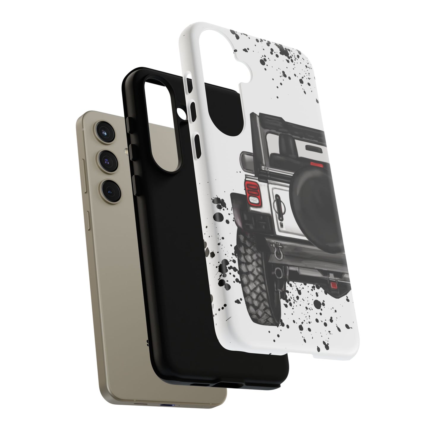 Off Road Life White Protective Case for Iphone, Google and Samsung
