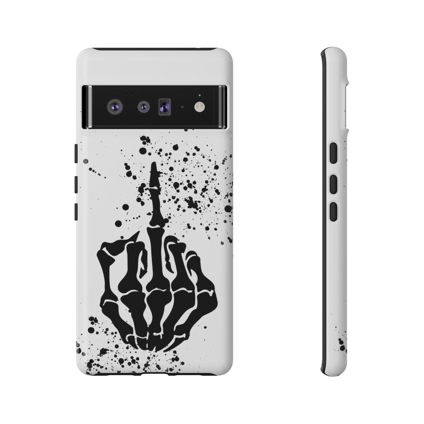 Skeleton, Finger Protective Case for Iphone, a Google and Samsung phones