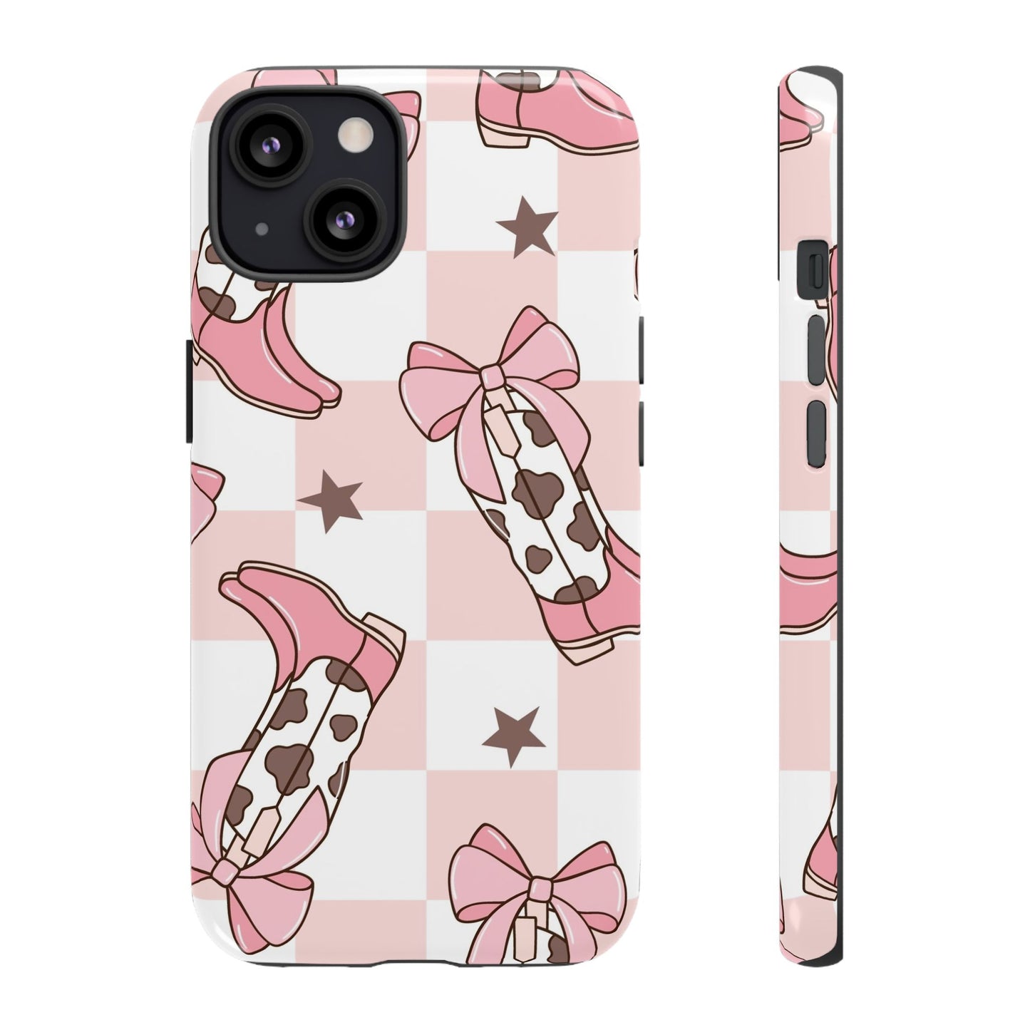 Cowboy Boots and Bows Protective Phone Case